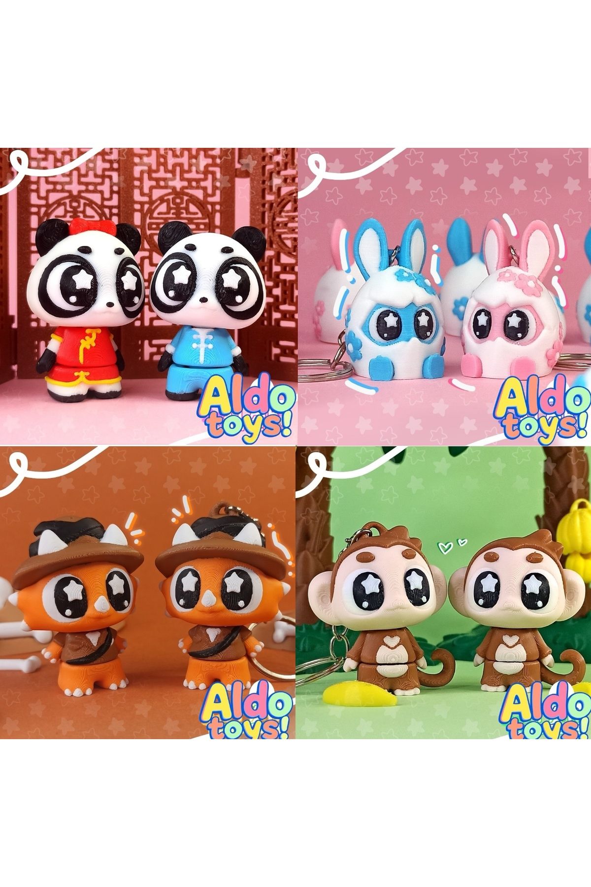 Aldotoys Anahtarlık Yıldız Göz Özel Figür Seti 1