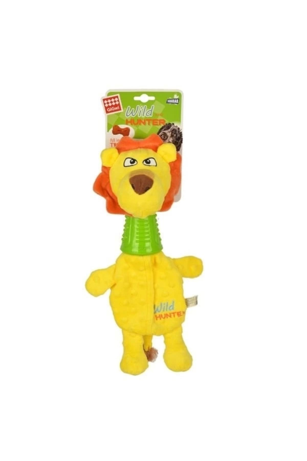 thebestnzm Gigwi Diş Kaşıyıcılı Aslan Şekilli Peluş Köpek Oyuncağı