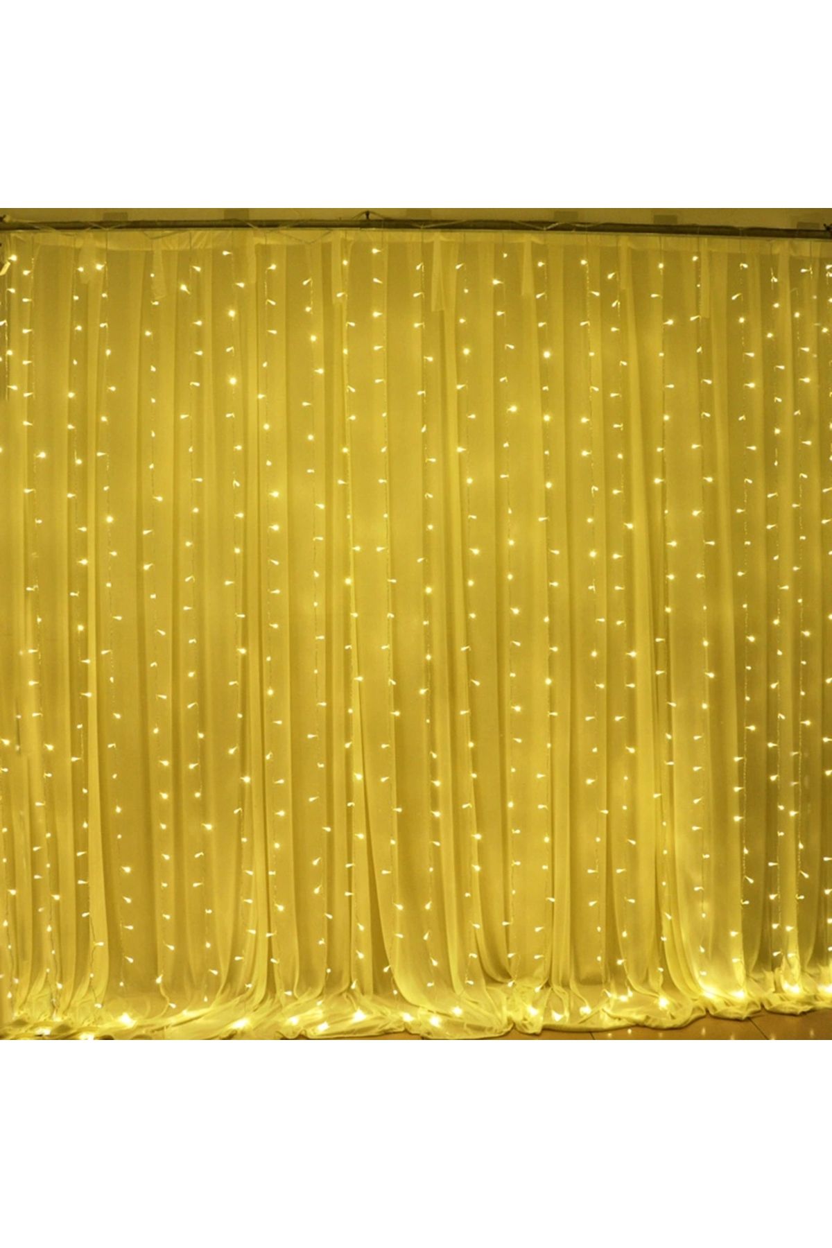 Nemere 3*2 Perde Led Sarı Işık