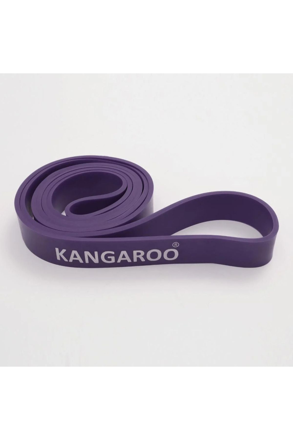 KANGAROO-حبل مطاط تدريب المقاومة كانجرو لون بنفسجي 3 سم بطول 208م لتمارين السحب 4