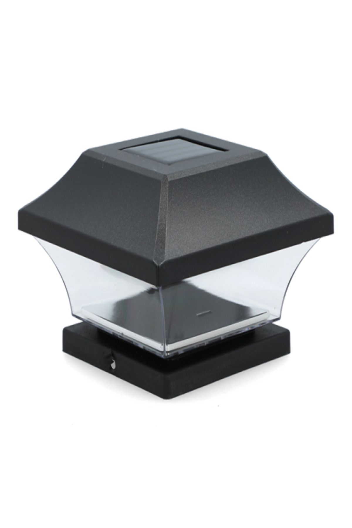 micasa-Plastic Weatherproof Durable Solar Powered Post Cap Light for Patio 1