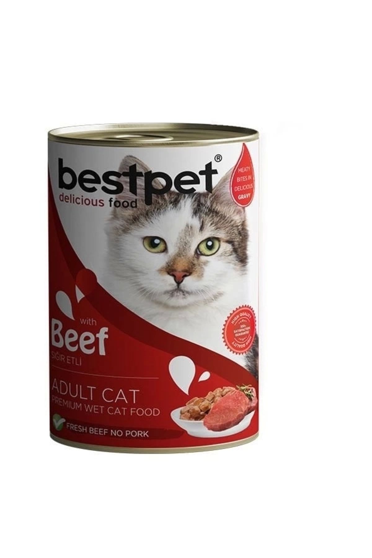 thebestnzm Bestpet Biftekli Gravy Yetişkin Konserve Kedi Maması 400 Gr