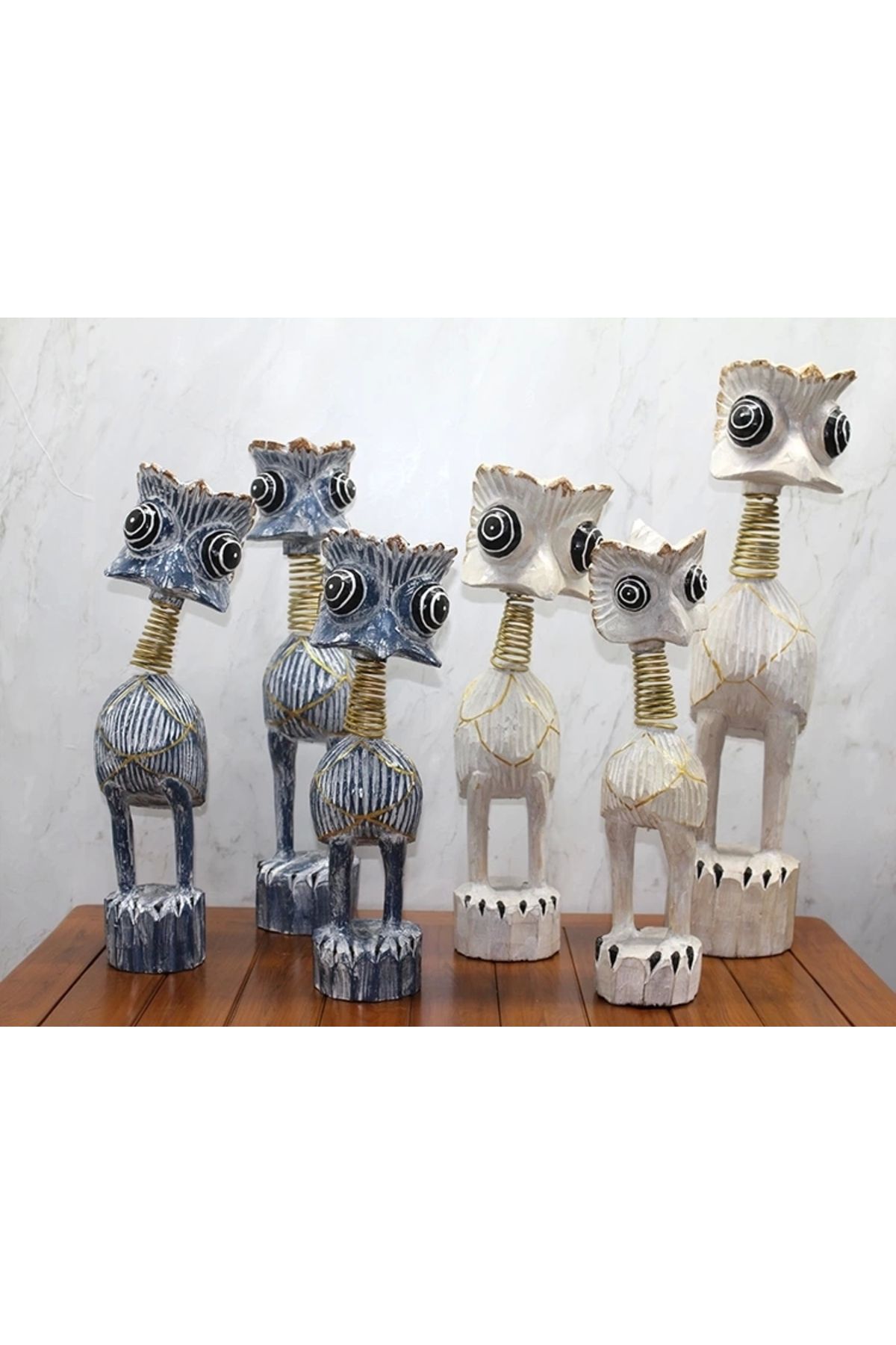 thebestnzm Ahşap 3'lü Deve Kuşu Seti 60 Cm Trendy:6