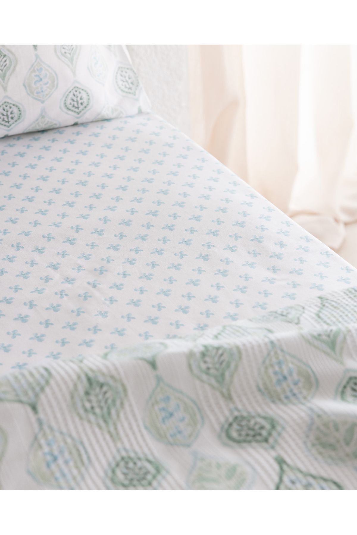 Madame Coco-Verne Single 100% Cotton Karde Printed Pique Set - Khaki 5