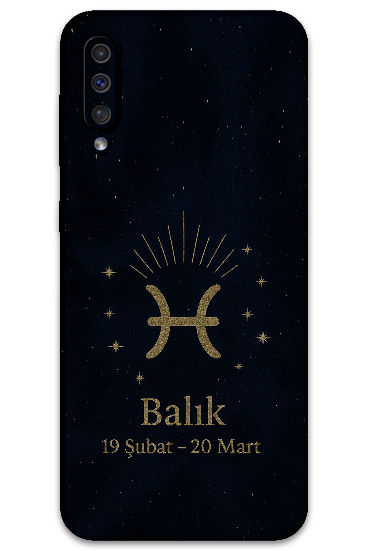 Gramaphone Galaxy A50 Uyumlu Balık Burcu Desenli Telefon Kılıfı + Ekran Koruyucu - 5779