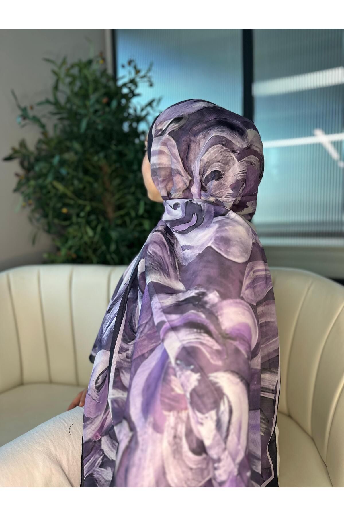 Oxygen Scarfs MAGNOLIA DESEN PAMUK İPEK ŞAL-6203253
