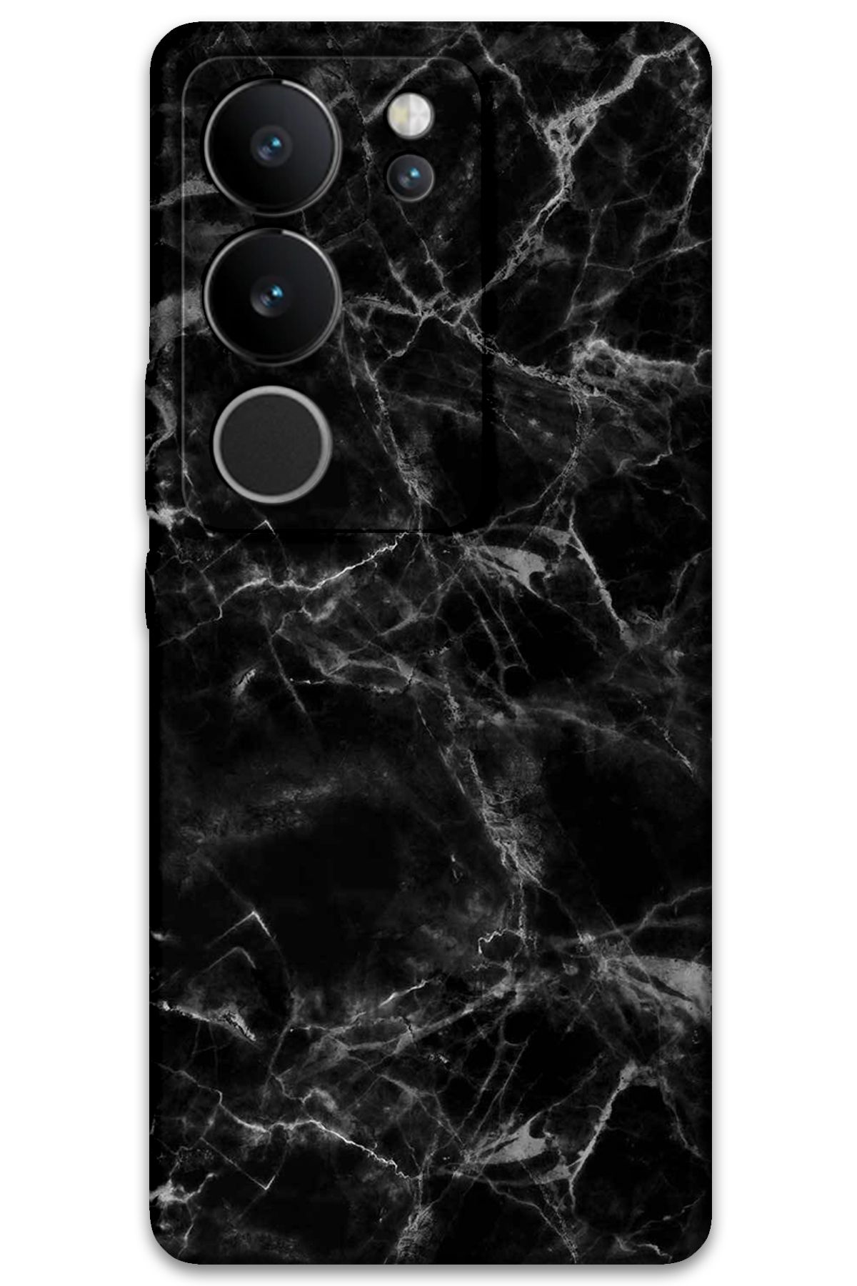 Gramaphone Vivo V29 Uyumlu Mermer Desenli Telefon Kılıfı + Ekran Koruyucu - 5815