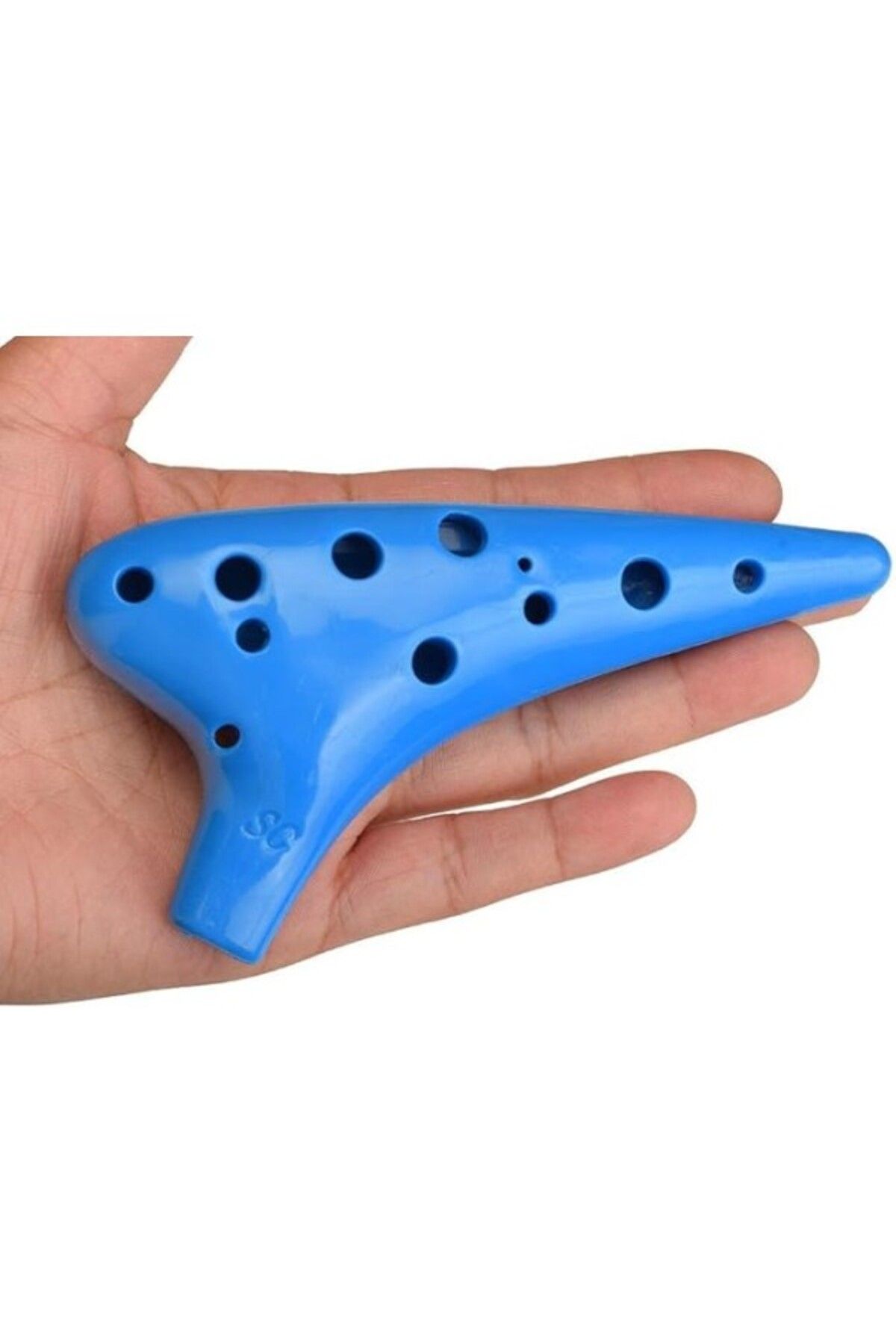 ShopZum Valkyrie Ocarina 12 Delik Ocarina Alto C Ocarina Flüt Ocarina Sualtı Müzik Nefesli Enstrüman Mavi