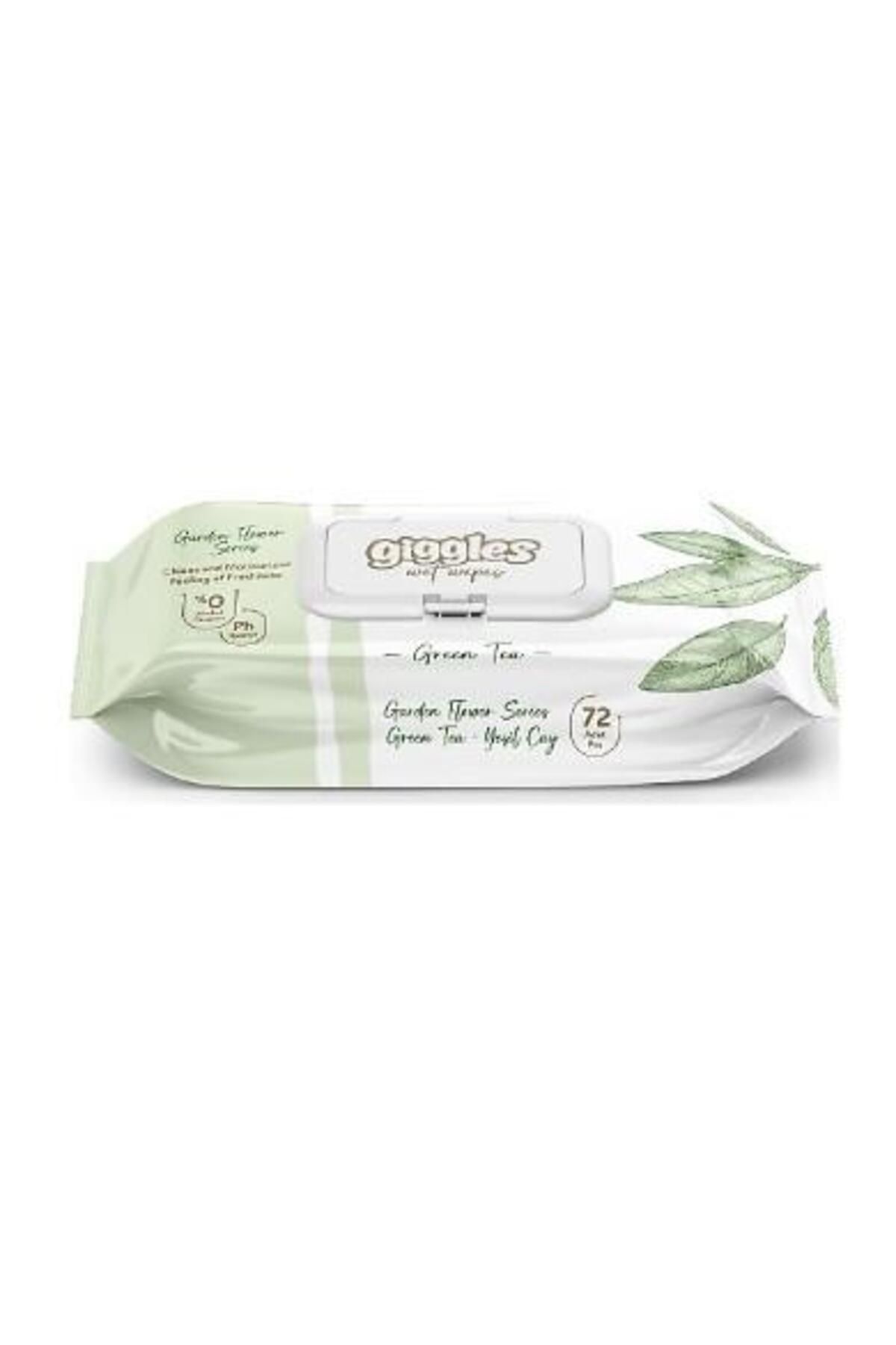 giggles GİGGLES ISLAK MENDİL YEŞİL ÇAY 72 Lİ