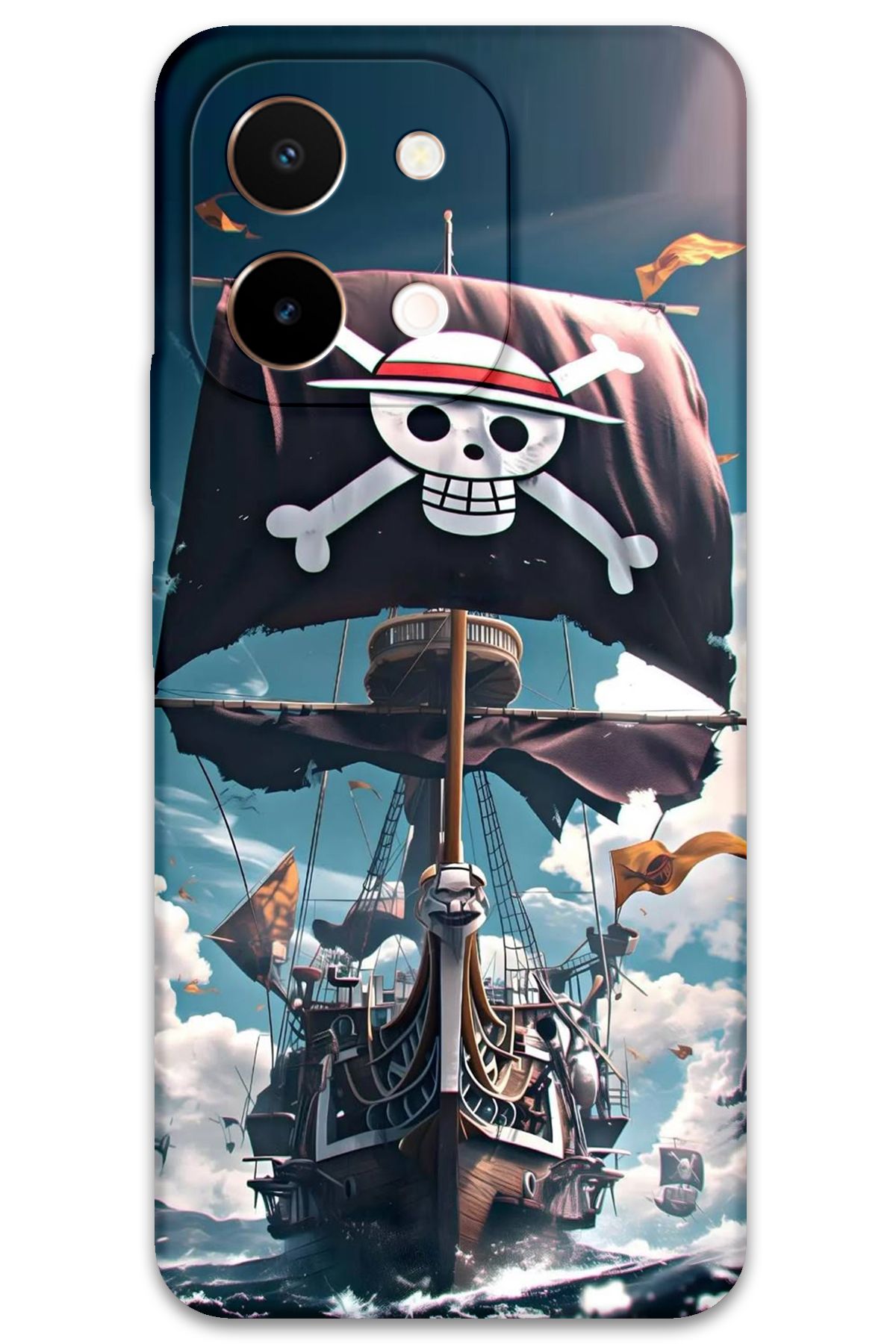 Gramaphone Vivo Y28 Uyumlu Anime Desenli Telefon Kılıfı + Ekran Koruyucu - 5752
