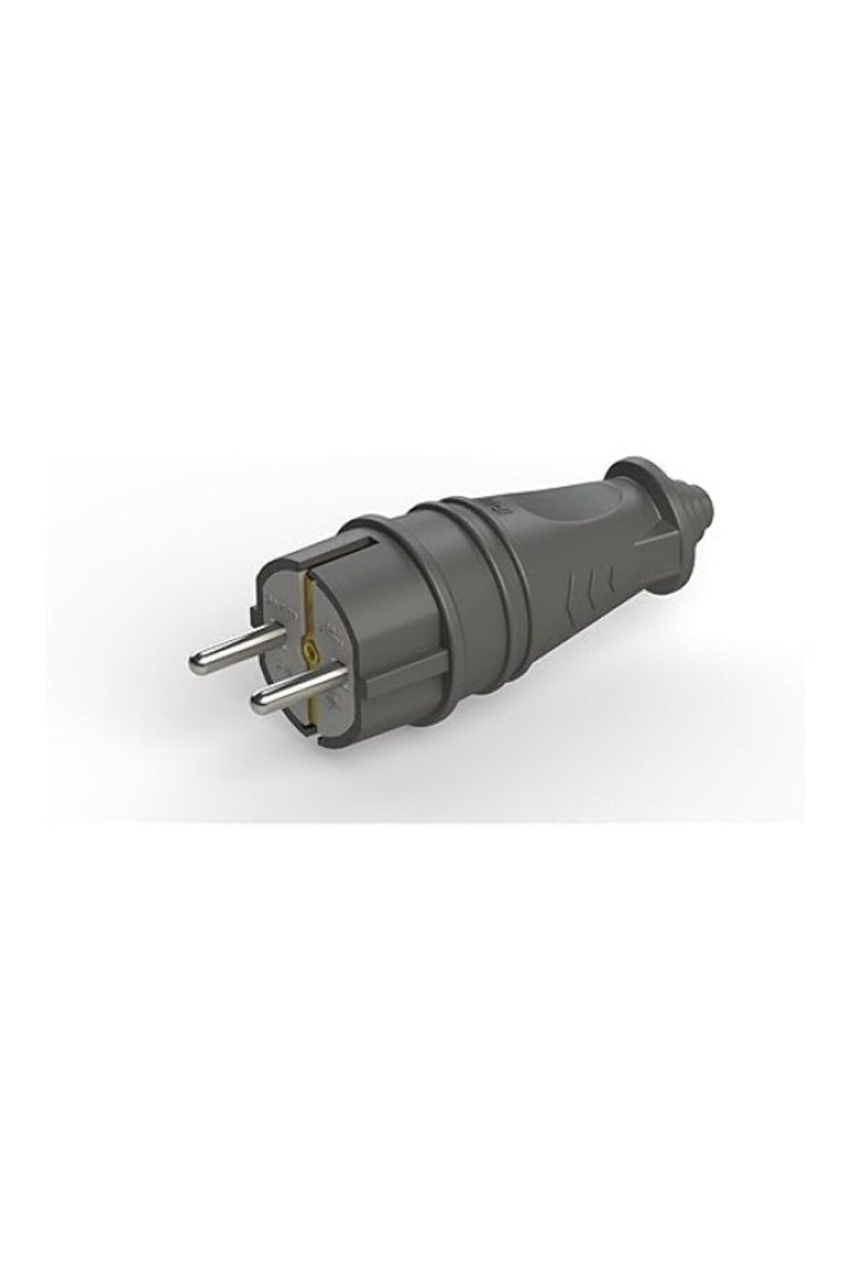 ShopZum Nead Kauçuk Topraklı Erkek Fiş 4001 | 16A 220-230V | 2P+Topraklı | Sanayi Tipi Dayanıklı Fiş | Yerl