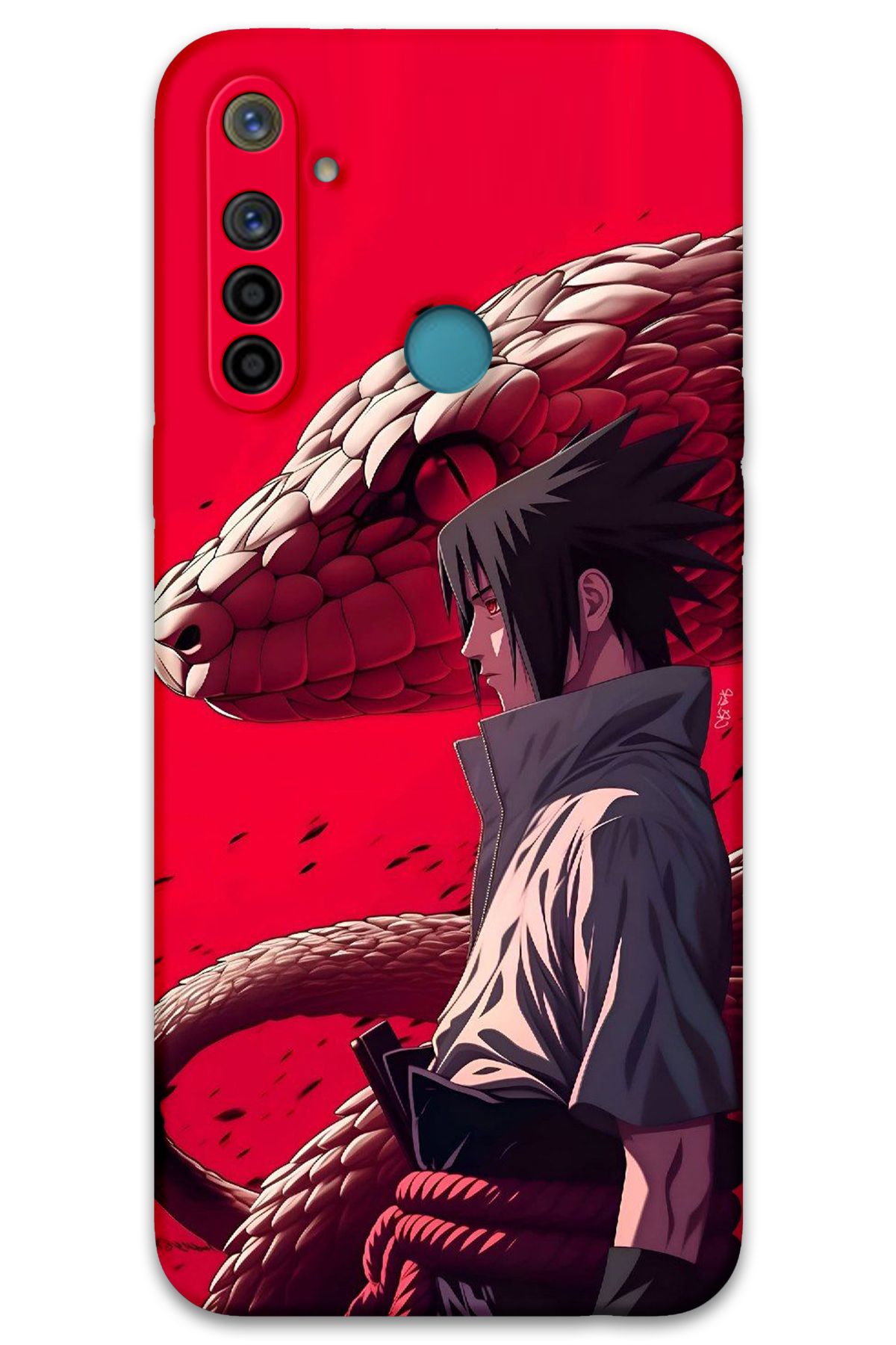 Gramaphone Realme 5i Uyumlu Anime Desenli Telefon Kılıfı + Ekran Koruyucu - 5746