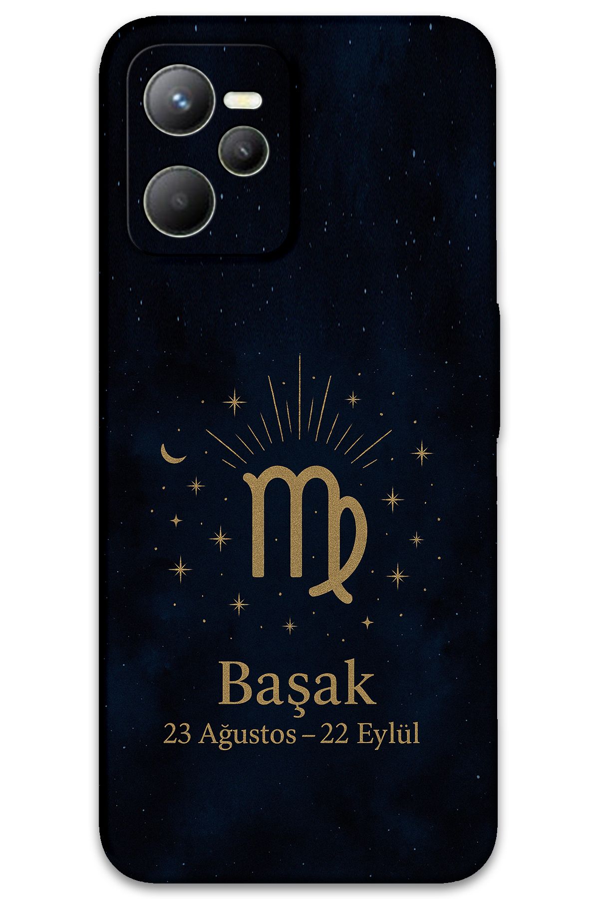 Gramaphone Realme C35 Uyumlu Başak Burcu Desenli Telefon Kılıfı + Ekran Koruyucu - 5773