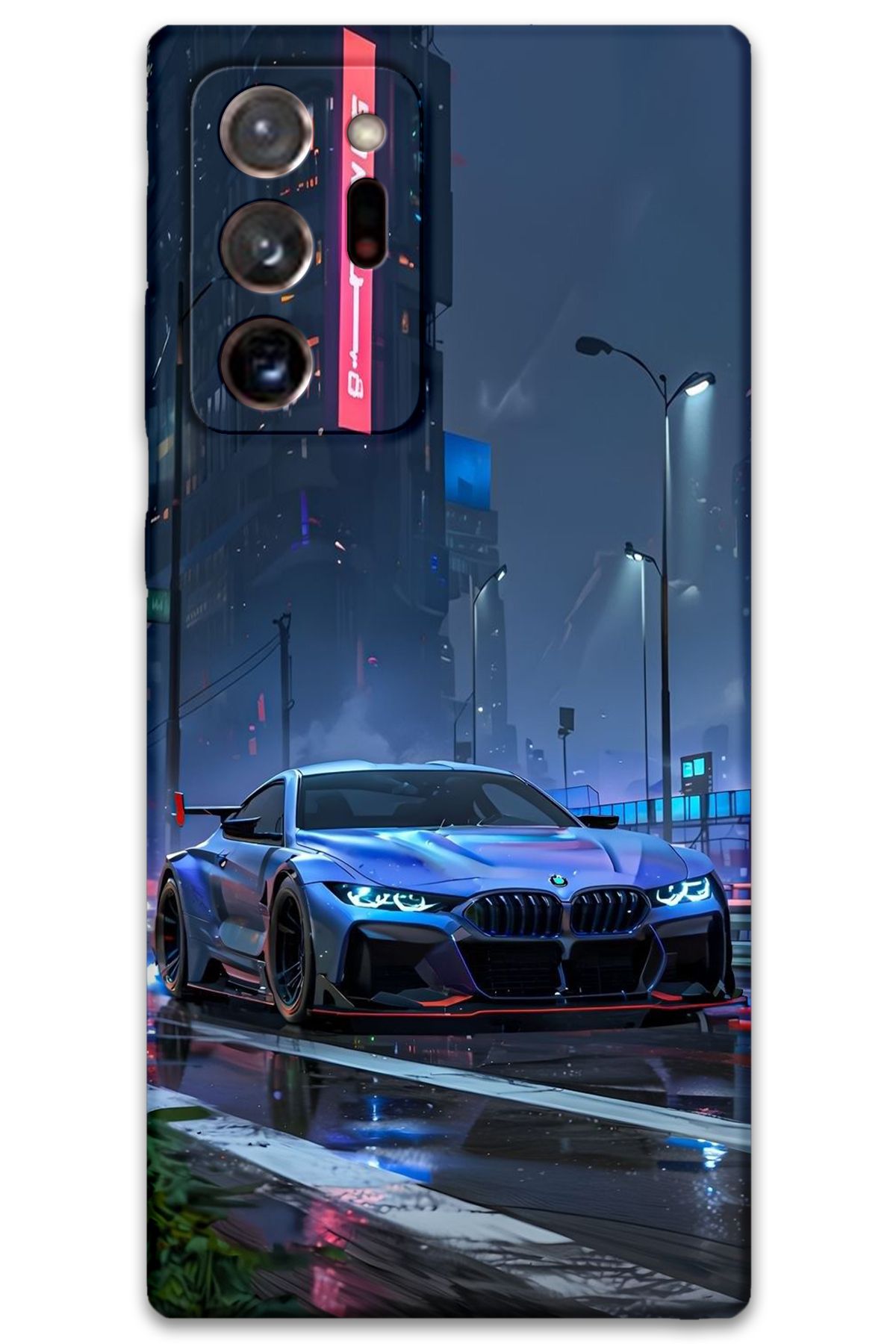 Gramaphone Galaxy Note 20 Ultra Uyumlu Araba Desenli Telefon Kılıfı + Ekran Koruyucu - 5767