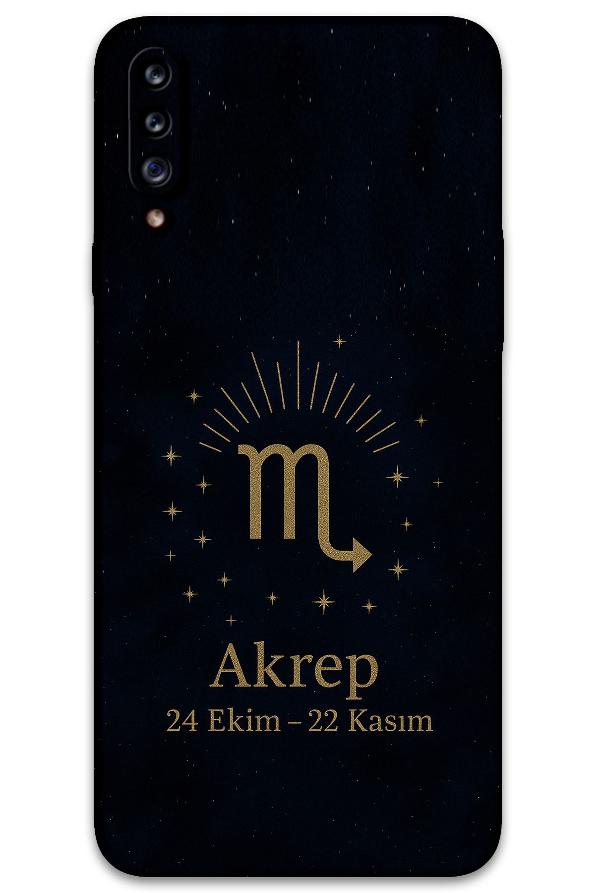 Gramaphone Galaxy A20s Uyumlu Akrep Burcu Desenli Telefon Kılıfı + Ekran Koruyucu - 5775