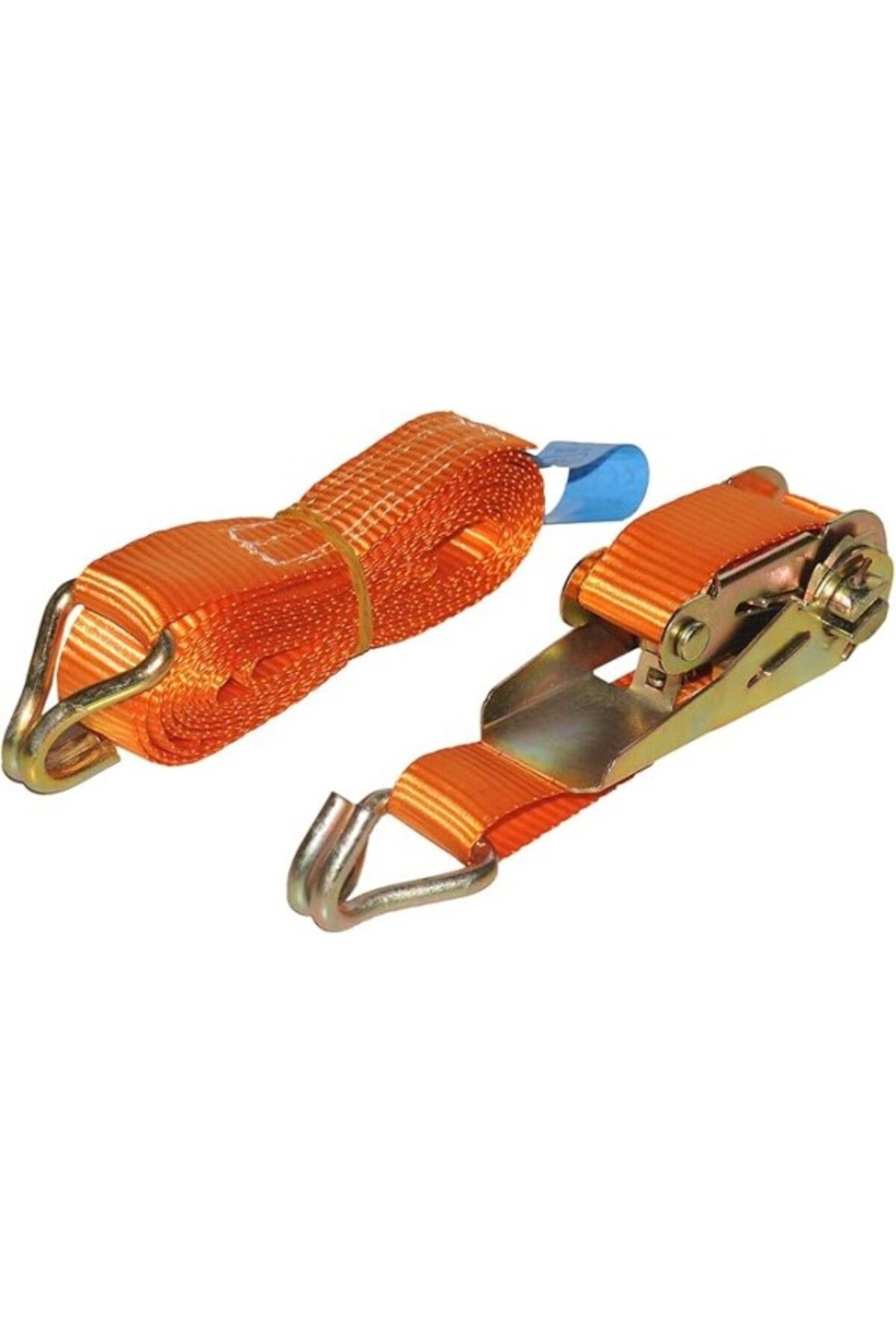 ShopZum Apera Safeset Sg-27 25Mm 1 İnç Spanzet 4 Mt 400-800 Kg Kaldırma 6 Mm Çift J Kanca 1.1 Yük Gerdirme