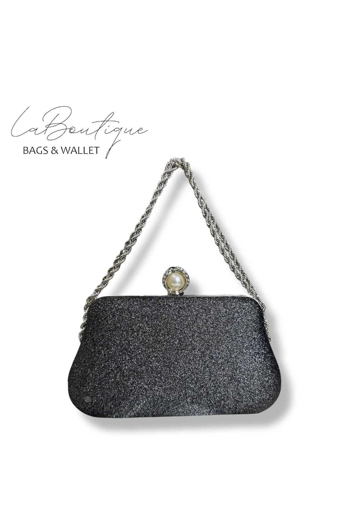 LA BOUTIQUE LB ABİYE ÇANTA 25-017 ANTRASİT