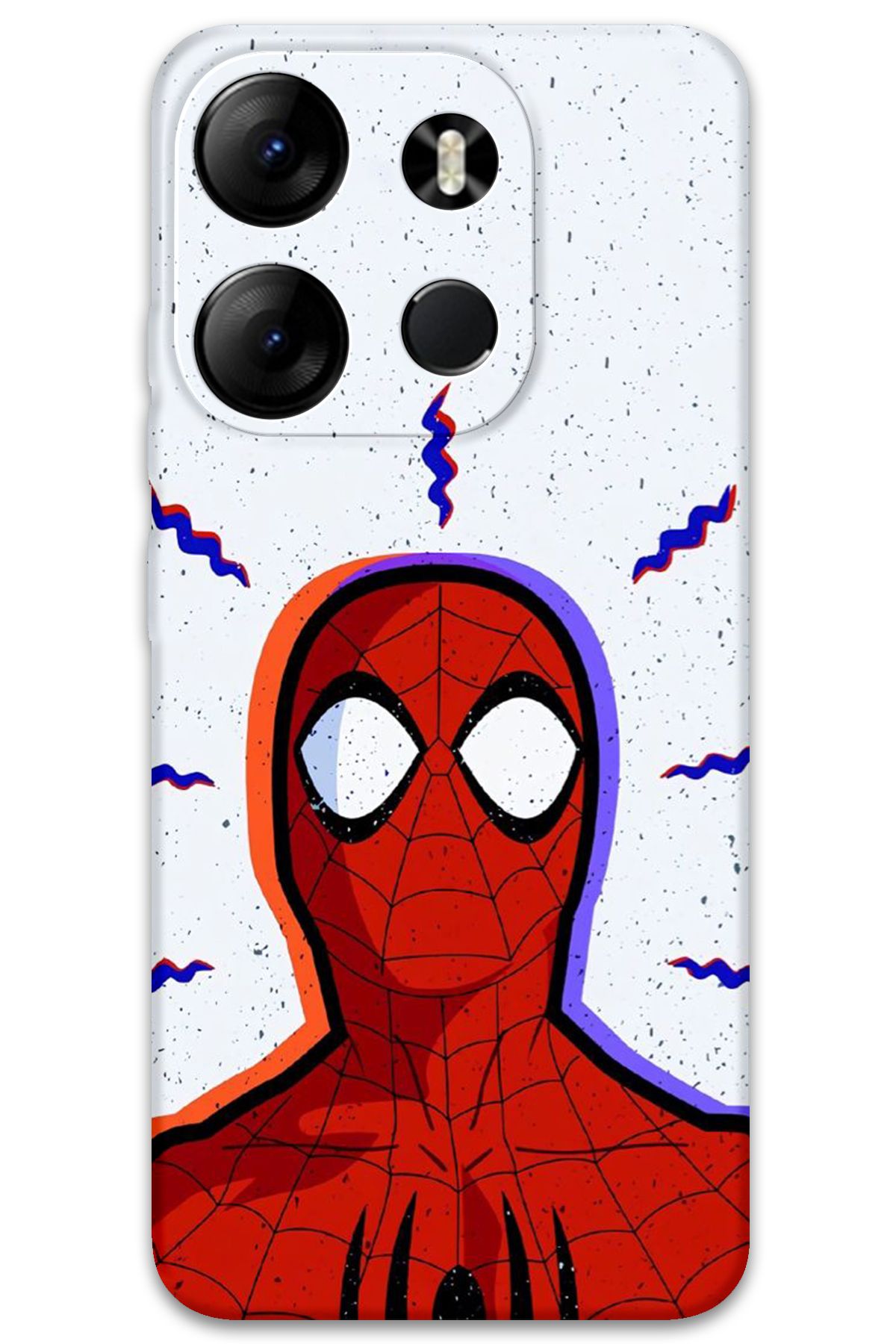 Gramaphone Tecno Spark Go 2023 Uyumlu Spiderman Desenli Telefon Kılıfı + Ekran Koruyucu - 5830