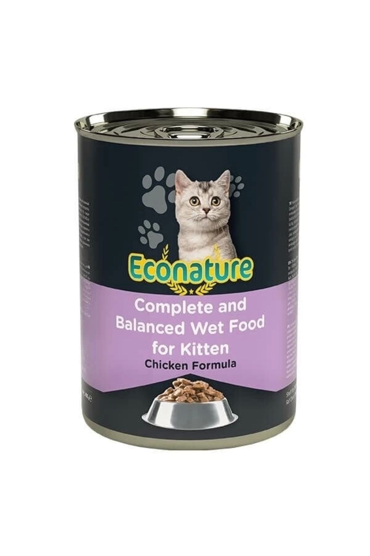 thebestnzm Econature Kitten Tavuklu Yavru Konserve Kedi Maması 400 Gr