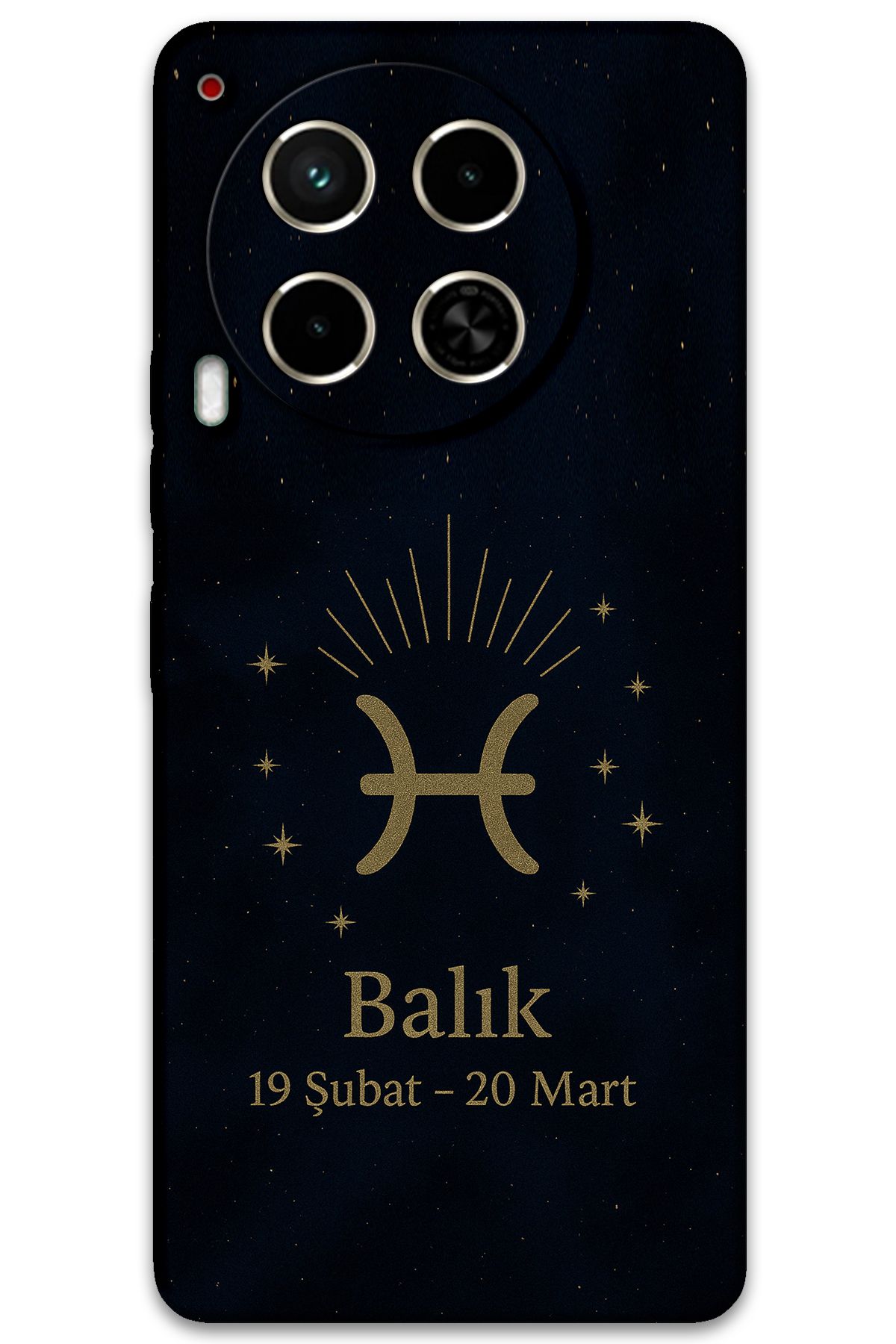 Gramaphone Tecno Camon 30 Uyumlu Balık Burcu Desenli Telefon Kılıfı + Ekran Koruyucu - 5779
