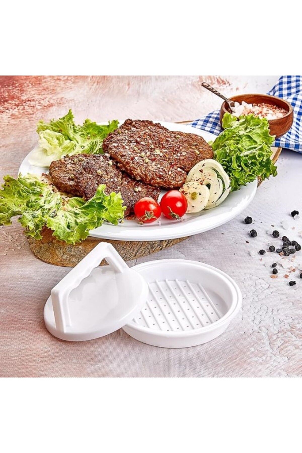 ShopZum Lirazon Hamburger Köfte Presi 13 Cm Köfte Yapma Aparatı