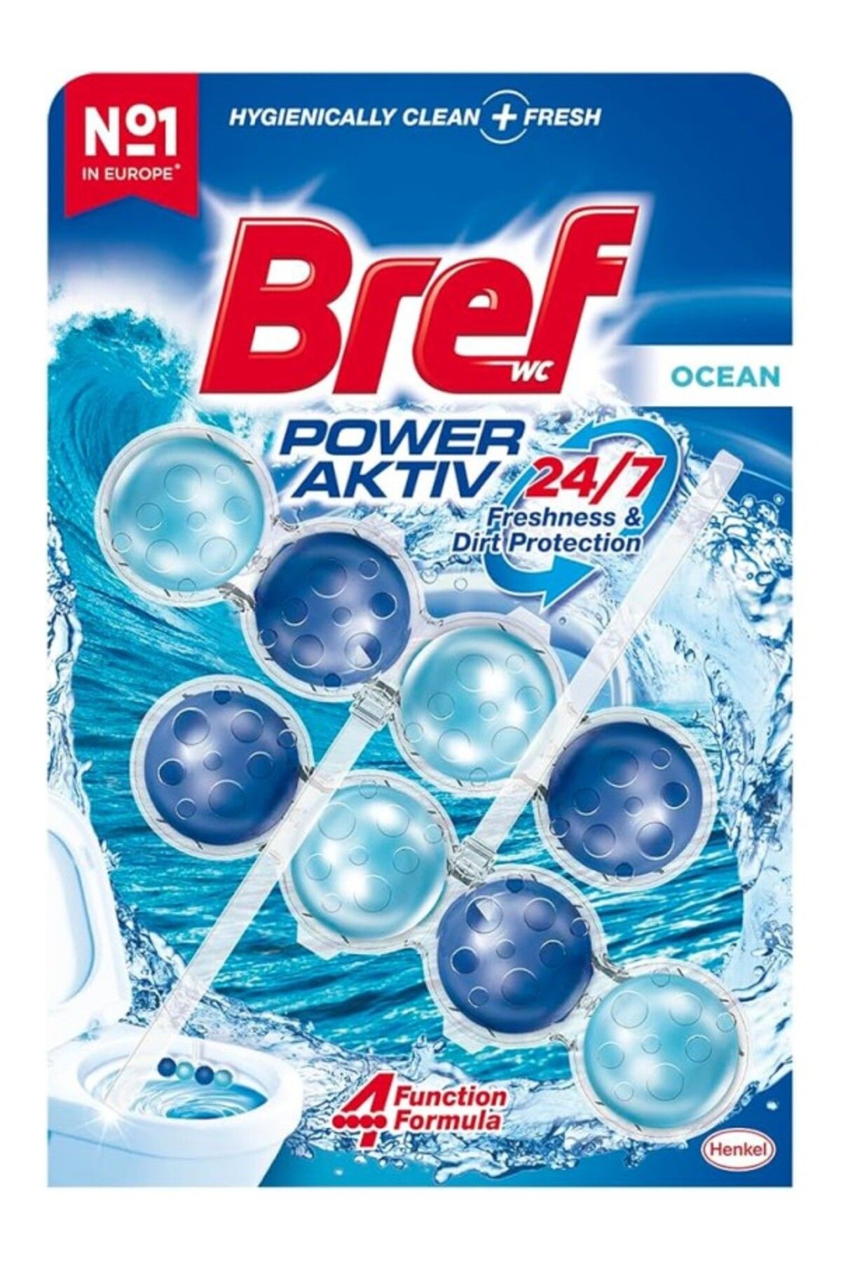 ShopZum Bref Wc Power Aktiv Okyanus Kokulu 2&Amp;Apos;Li Klozet Temizleme Topları 1 X 2 Adet , Okyanus 2