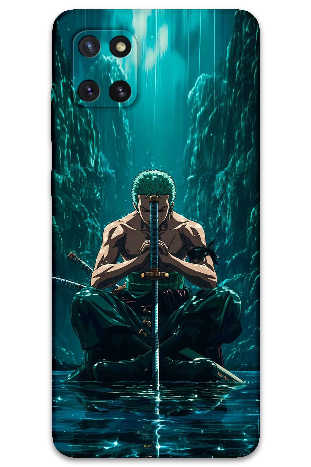 Gramaphone Galaxy A81 Uyumlu Anime Desenli Telefon Kılıfı + Ekran Koruyucu - 5757