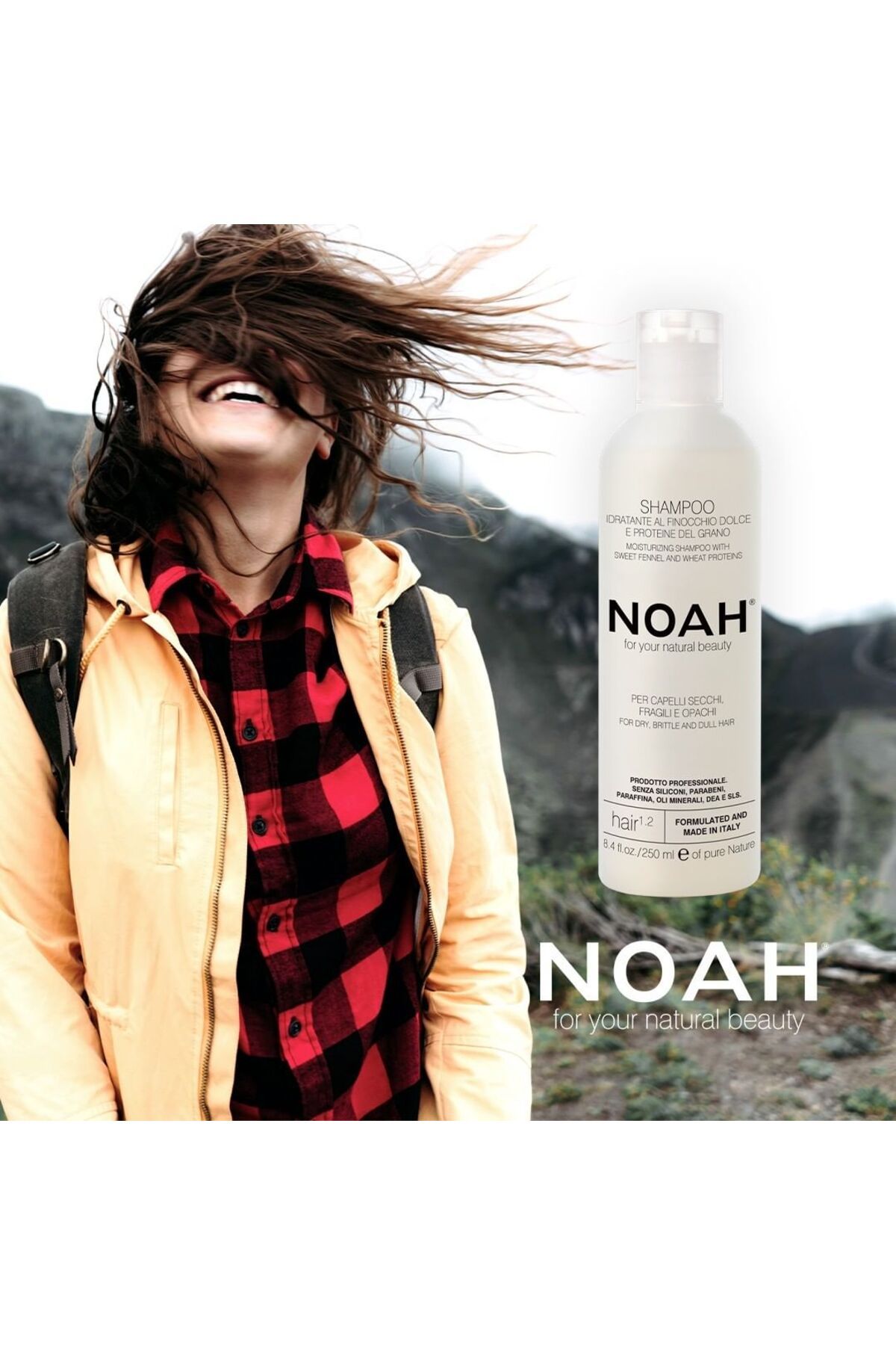 Noah-șampon hidratant cu fenicul pentru păr uscat, fragil și tern (1.2), Noah, 250 ml 3