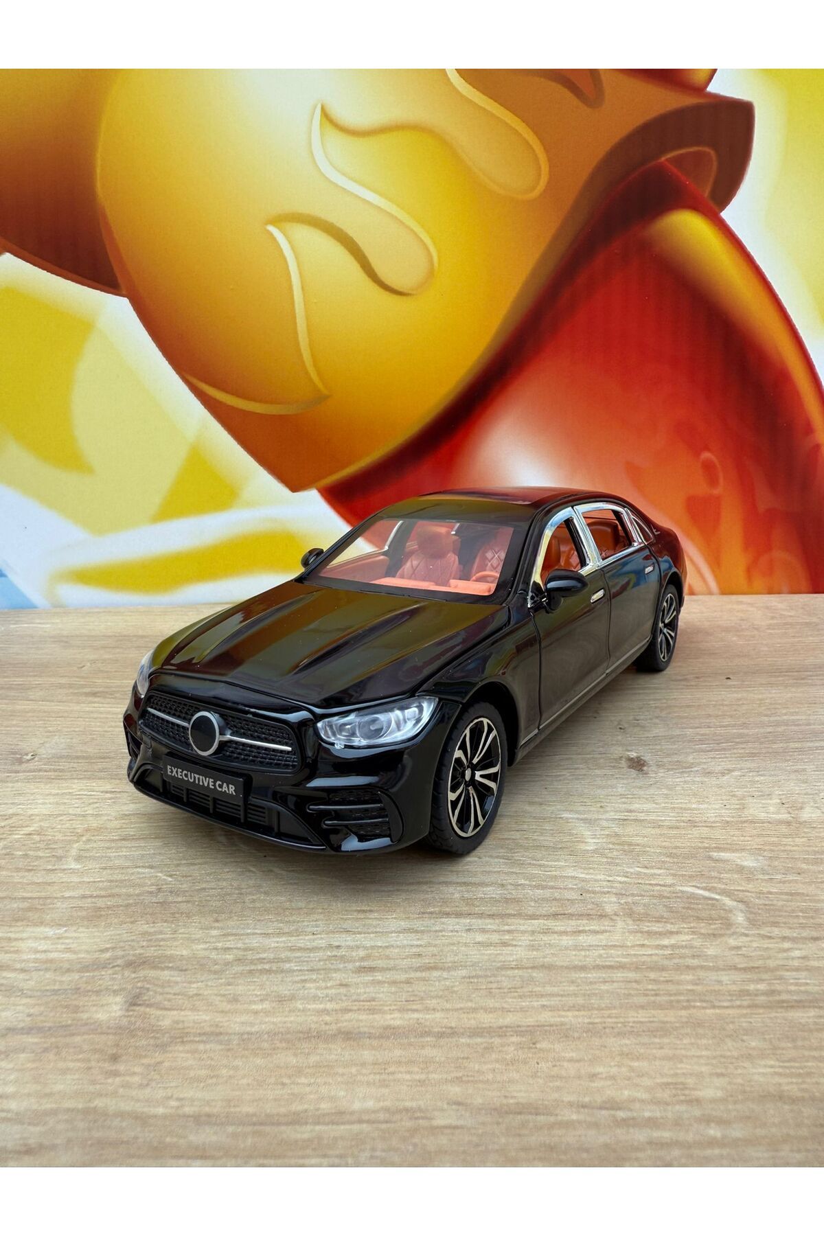 scntoys Mercedes C200 Model Araba Siyah Mercedes Diecast Oyuncak Araba Kapı Bagaj Açılır Sesli Iışıklı