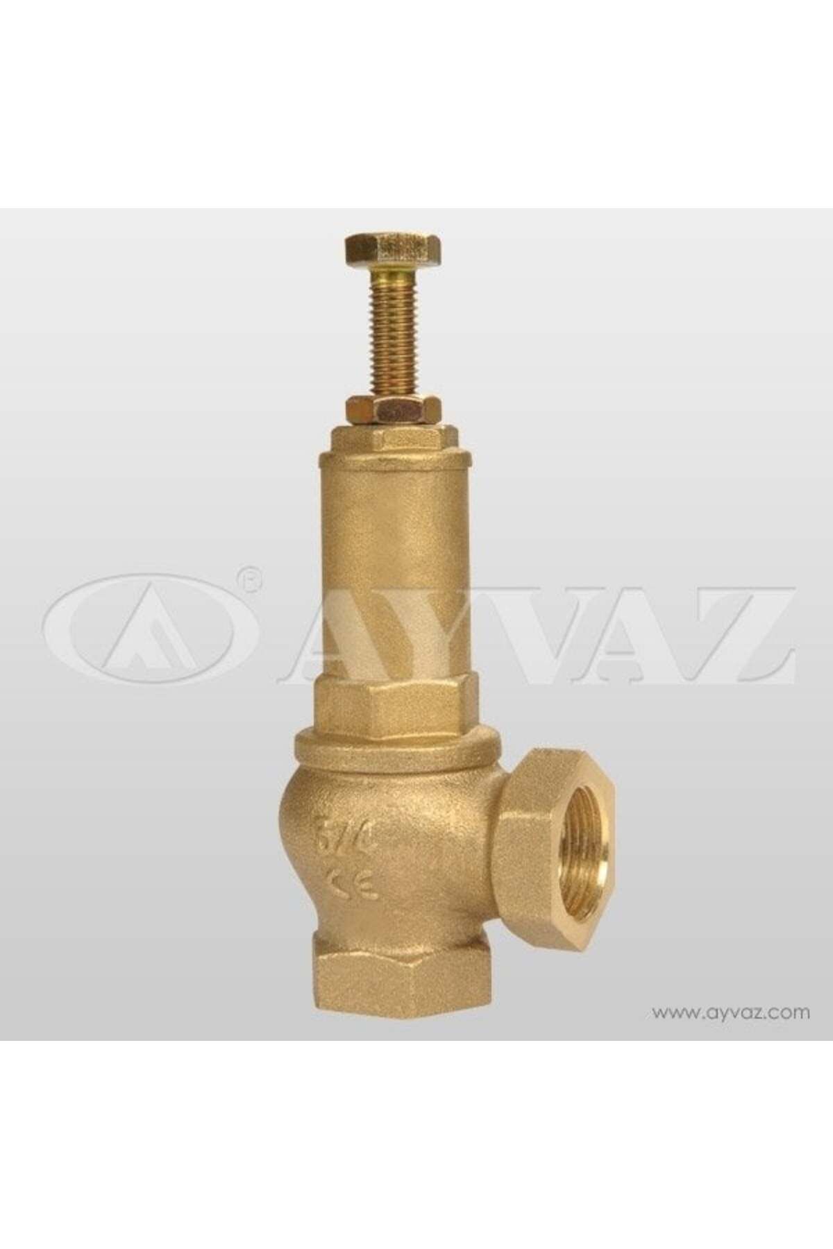 AYVAZ EMNİYET VENTİLİ YAYLI AYARLI SARI 1/2'' SV-254