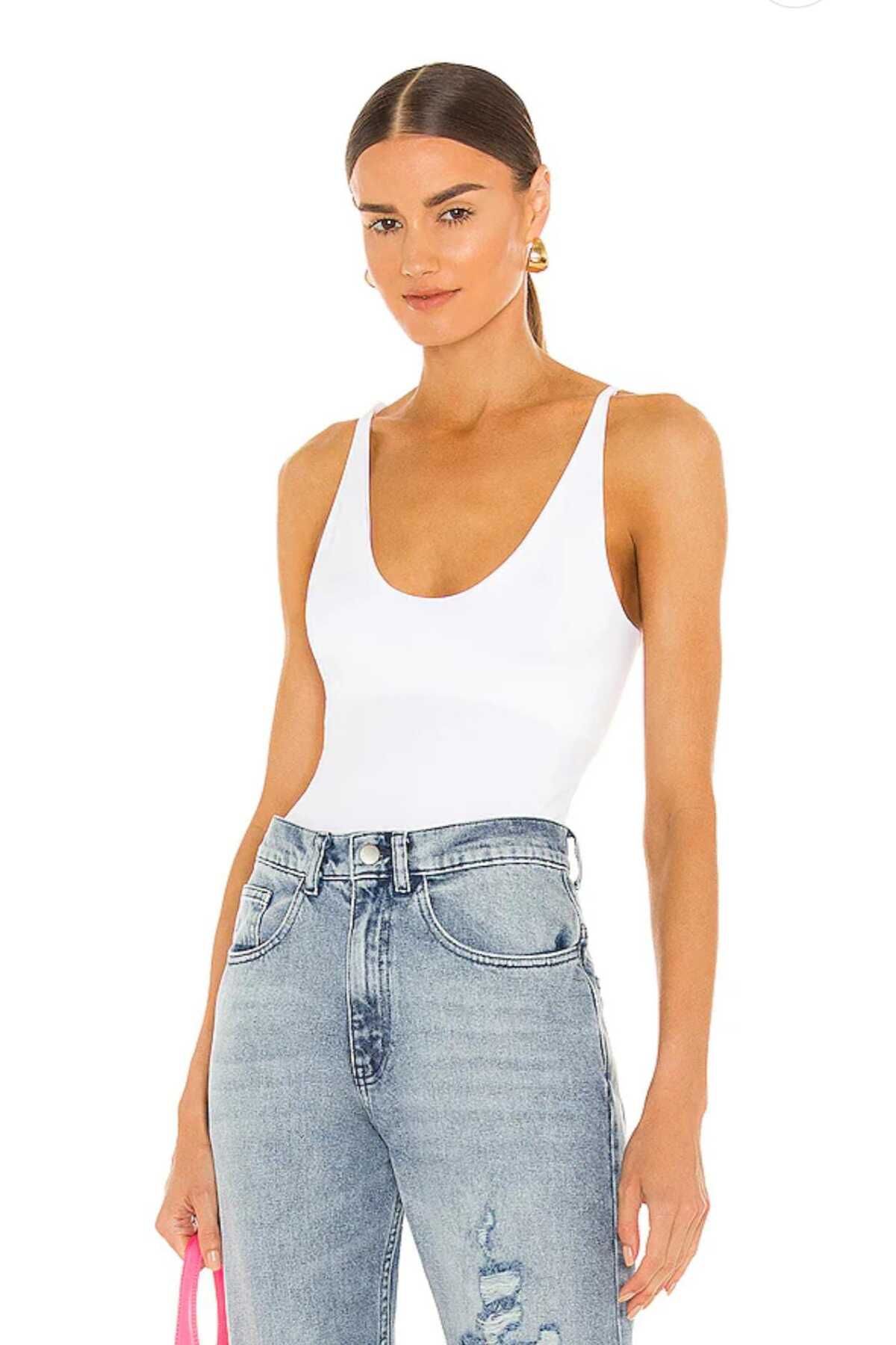 AFR CLOTHES KADIN ÇİFT KAT JARSE ASKILI BLUZ