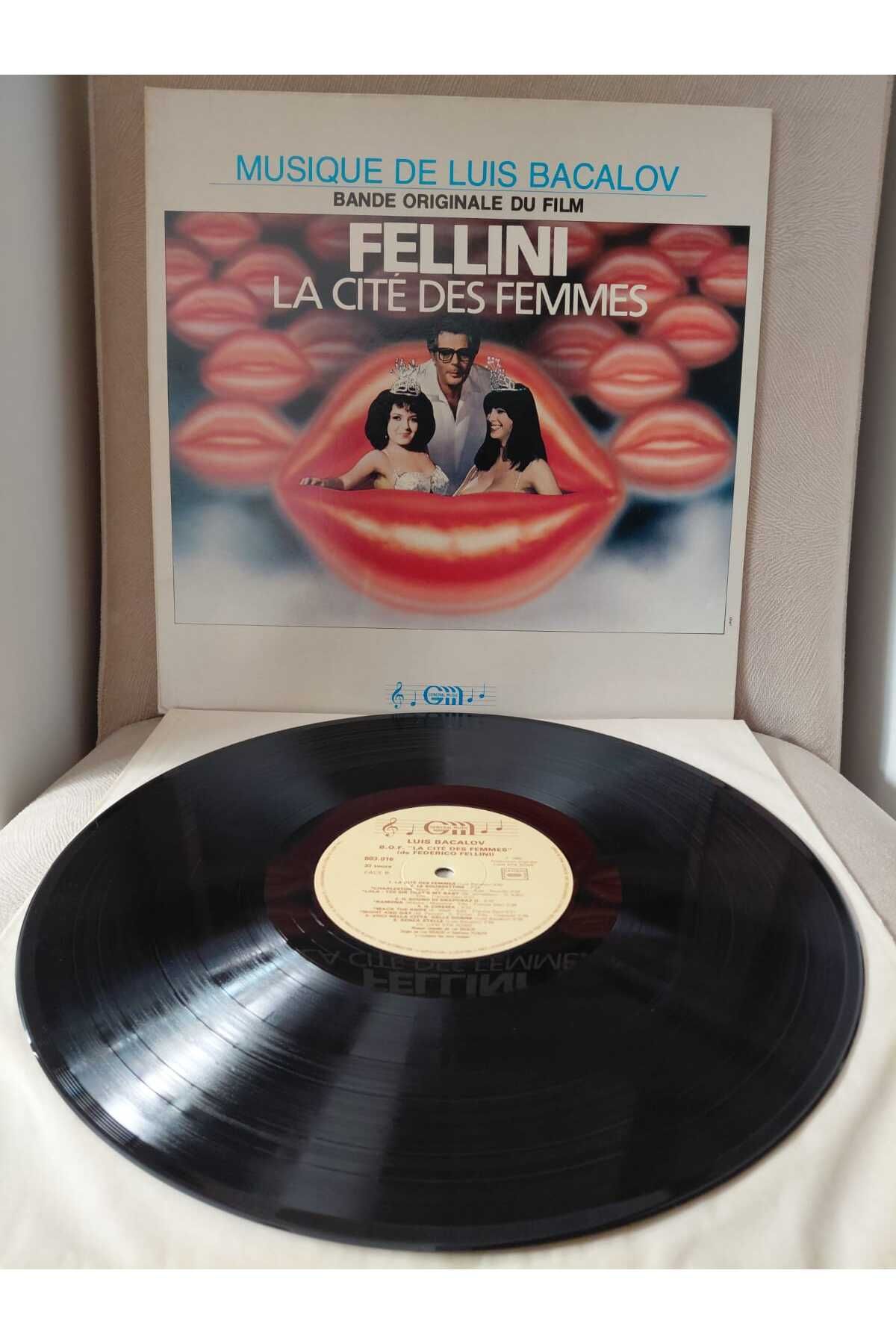 Plakperest Luis Bacalov – La Cité Des Femmes / Fellini - 1980 Almanya Basım LP Plak Albüm-2.el