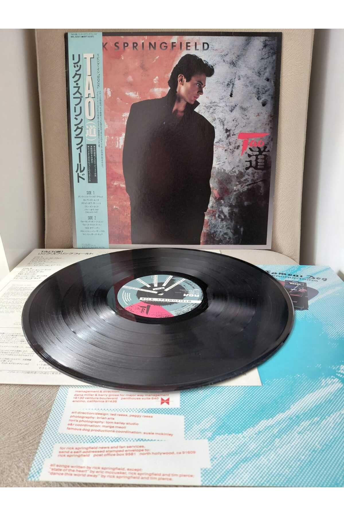 Plakperest Rick Springfield – Tao - 1985 Japonya Basım LP Plak Albüm - Obi’li -2.el