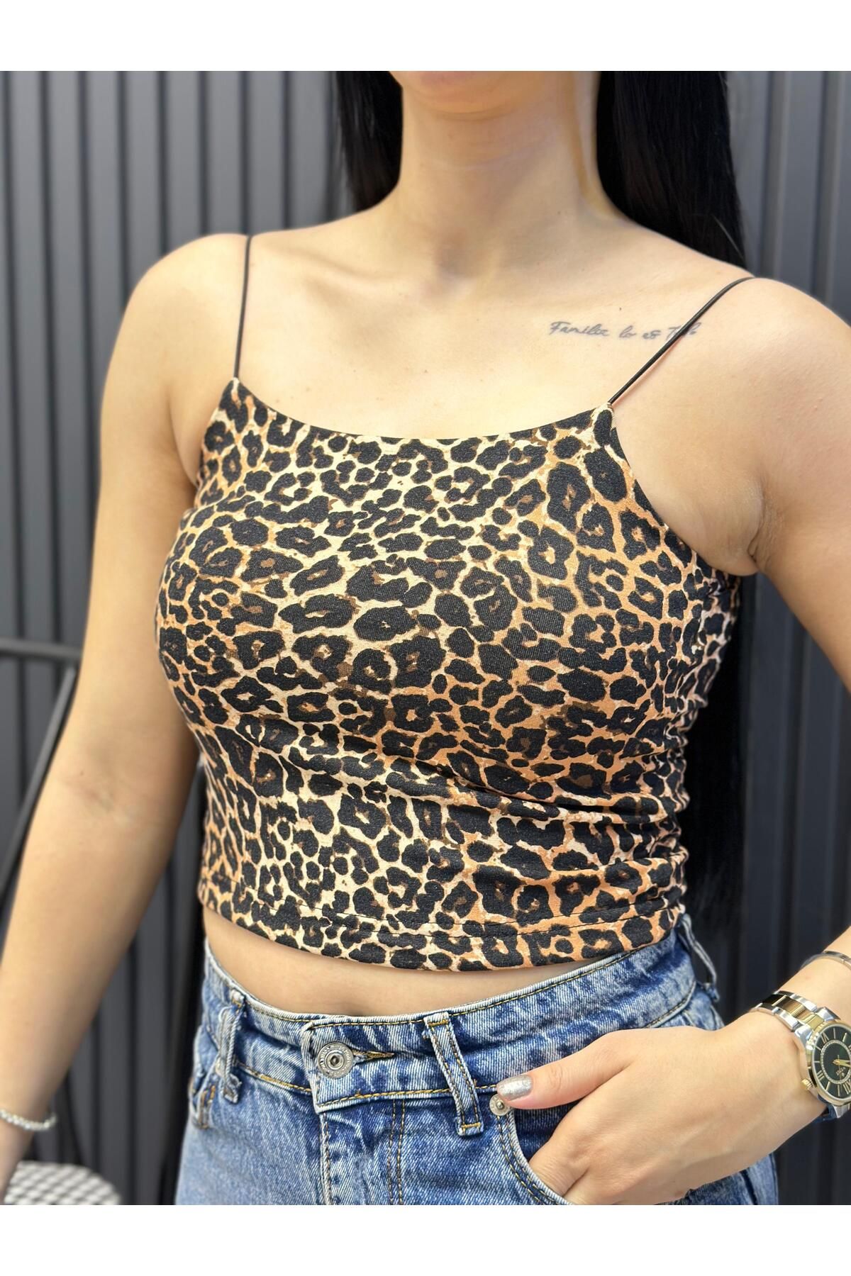 ocke LASTİK ASKILI KISA CROP ASTARLI İÇ GÖSTERMEZ