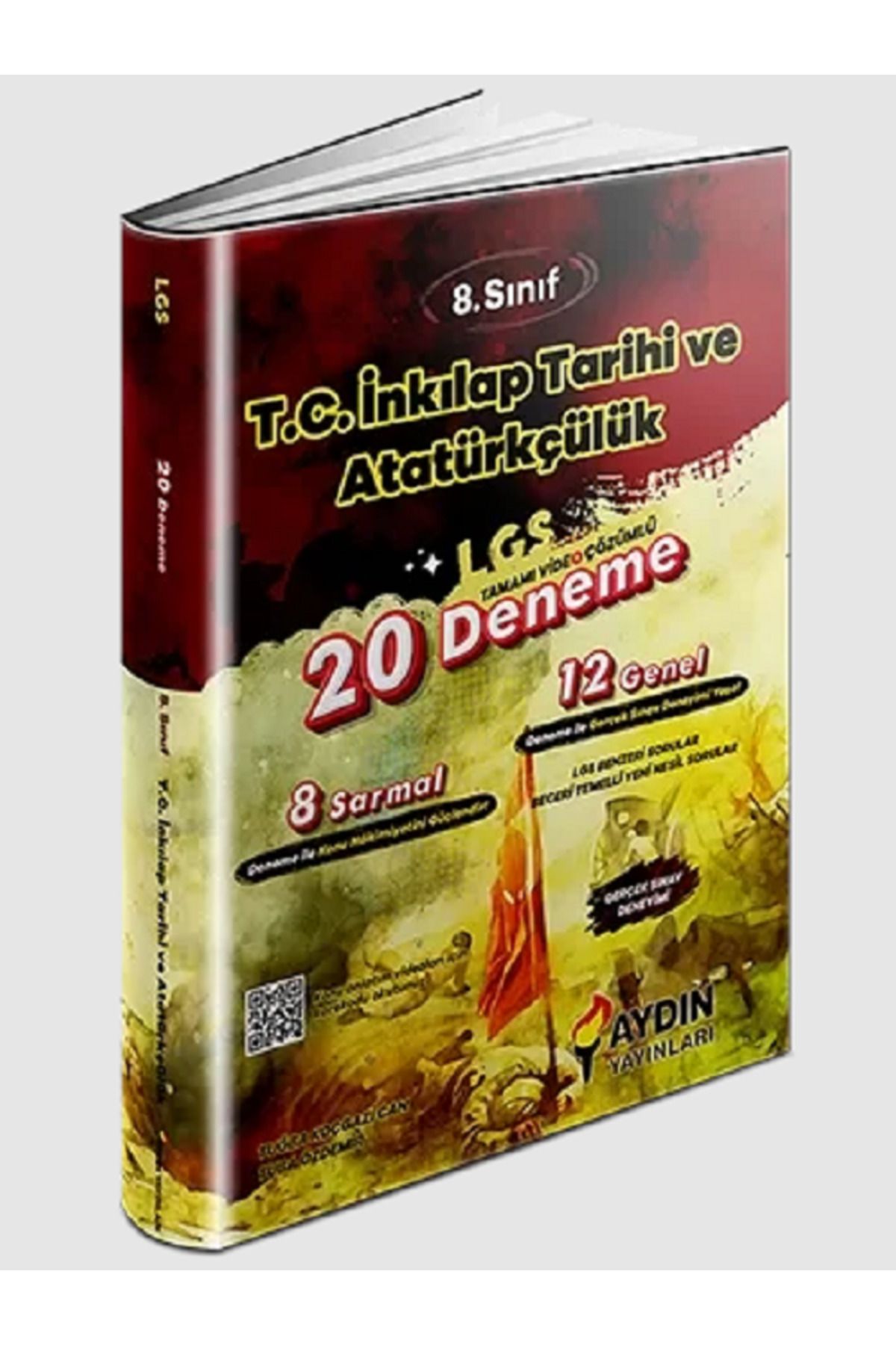Evrensel İletişim Yayınları 8.Sınıf LGS Aydın Yay. İnkılap Tarihi ve Atatürkçülük 20'Li Deneme / 8 Sarmal - 12 Genel Deneme