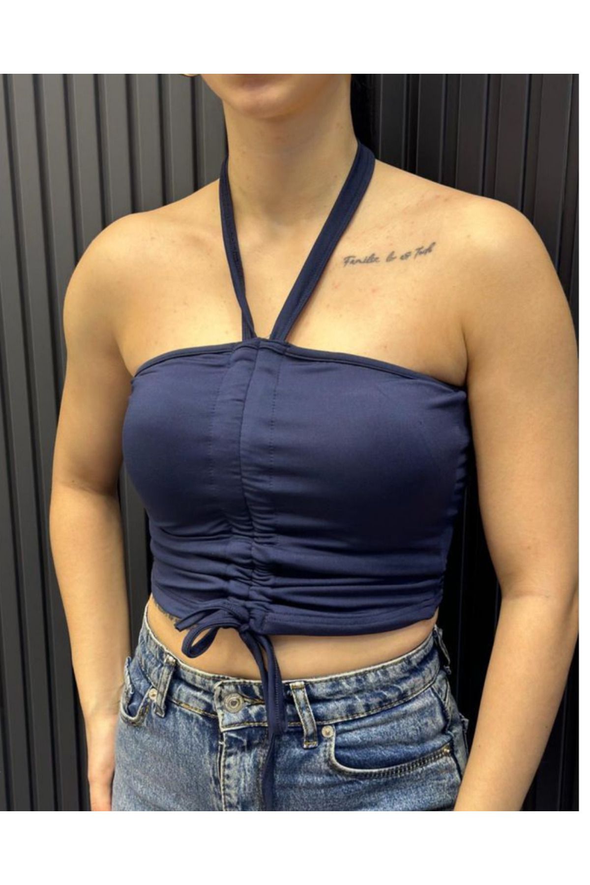 ocke CROP BOYUNDAN GEÇMELİ CROP