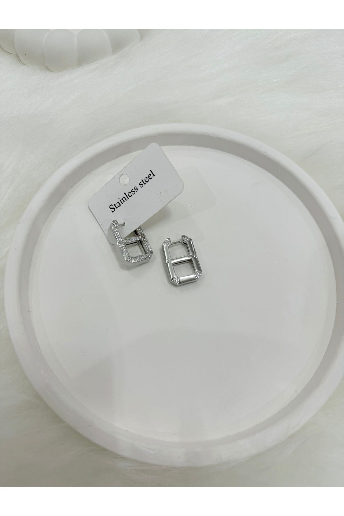 stainless steell Kadın çelik küpe
