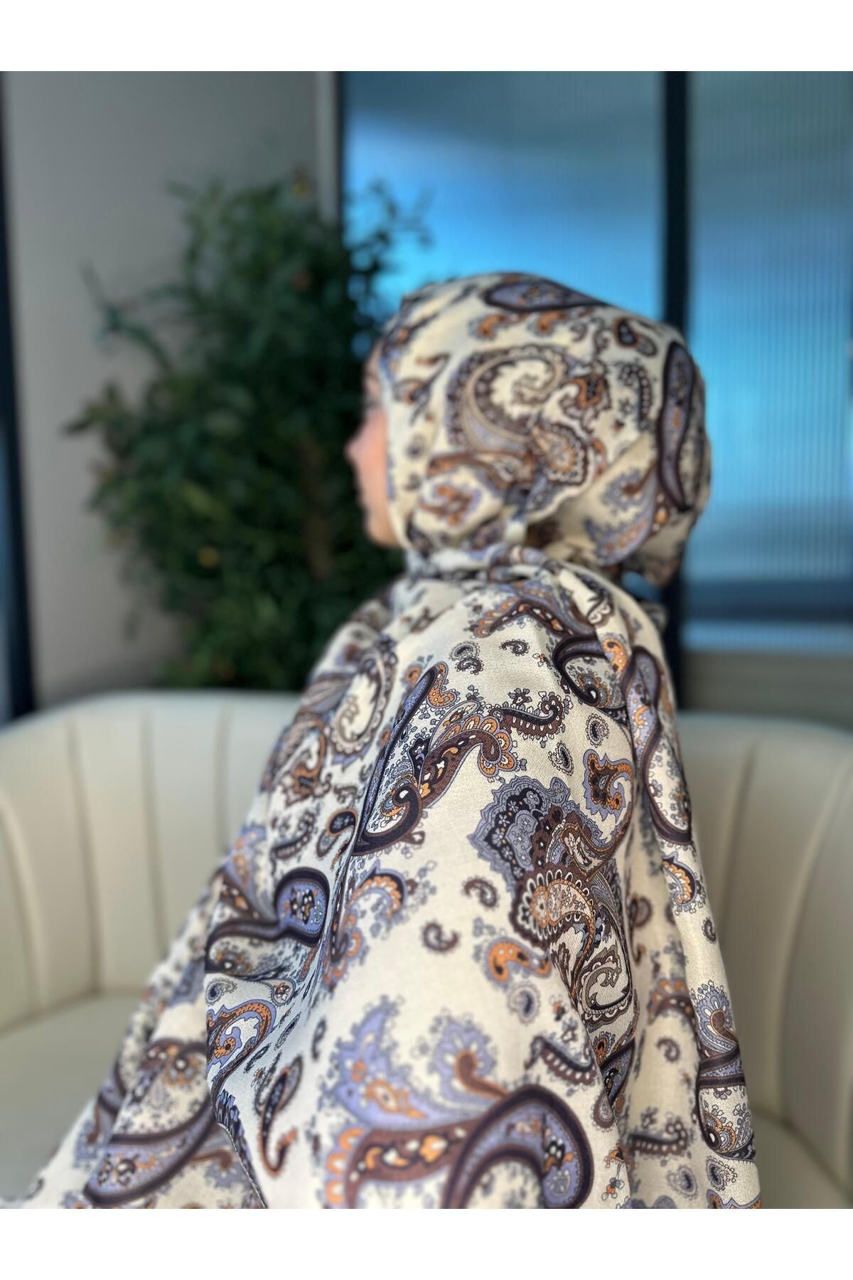 Oxygen Scarfs Etno Noir Naturel Pamuk Şal-202452