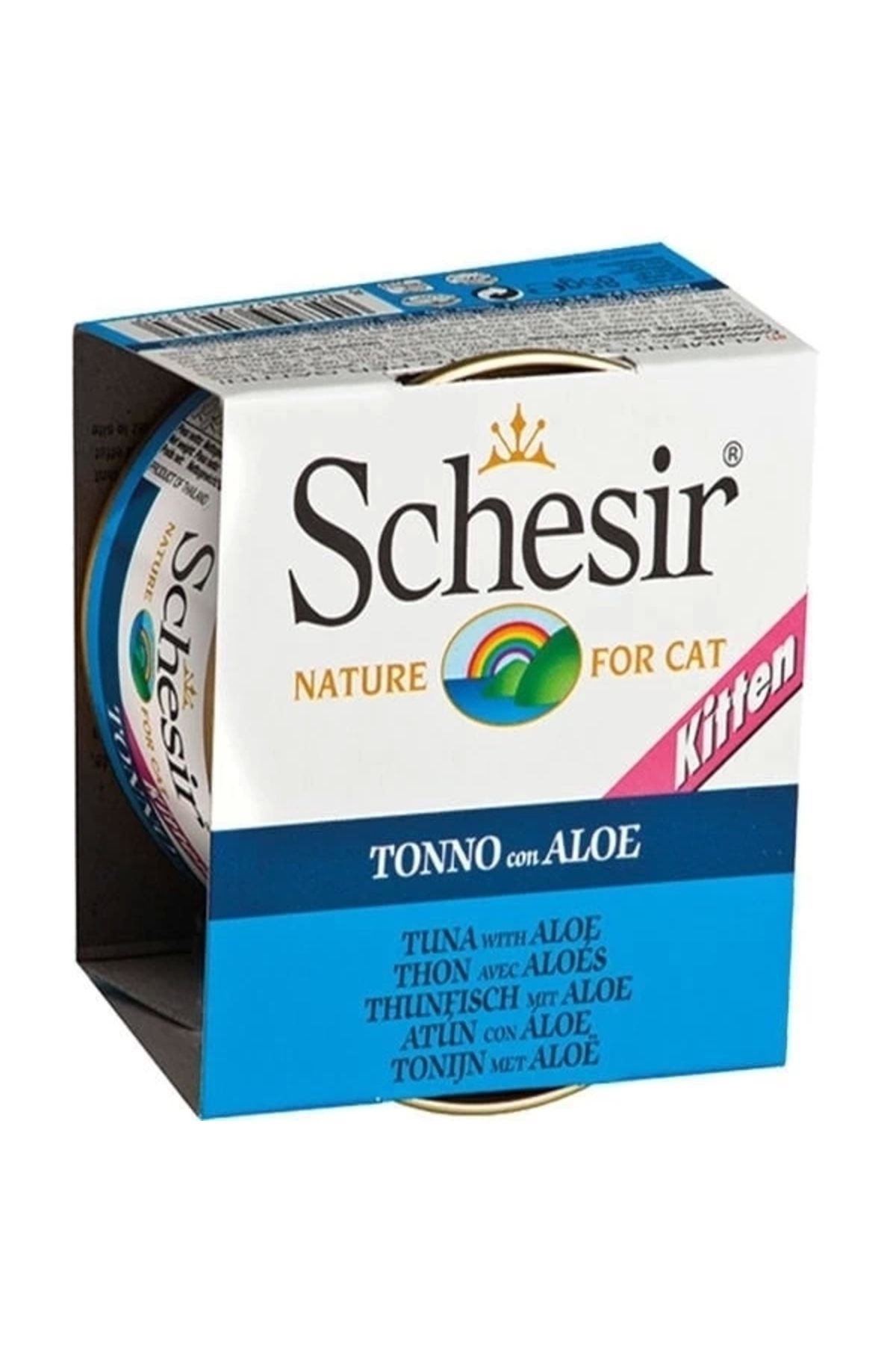 thebestnzm Schesir Kitten Ton Balıklı ve Aloeveralı Yavru Kedi Konservesi 85 Gr