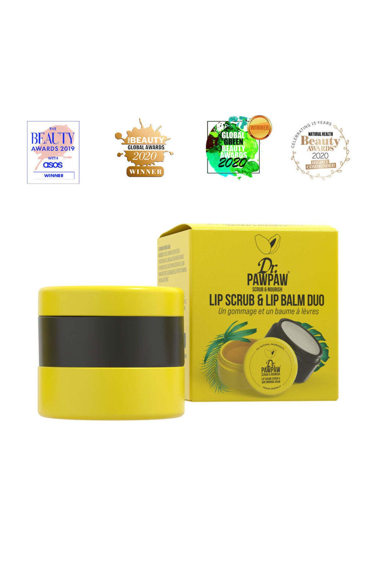 Dr.Pawpaw Exfoliant Și Balsam De Buze Cu Ricin Și Aloe Vera, Dr.pawpaw, 16 Ml - One Size
