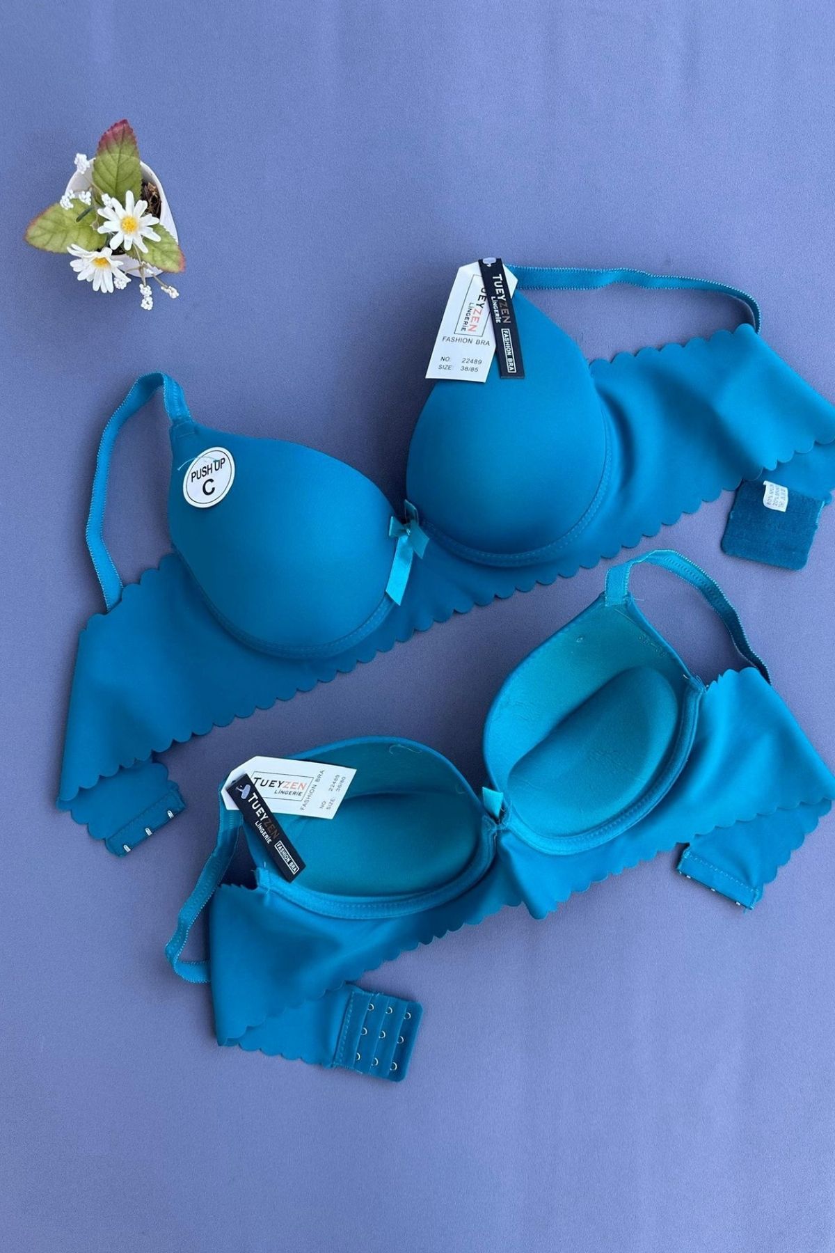 secretlace Kadın Push Up Lazer Kesim Sütyen