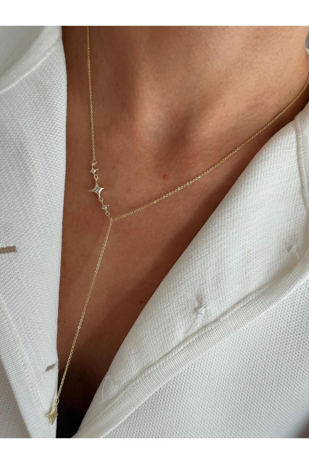 ayoljewelry 14 Ayar Altın Kaplama Çelik Kolye