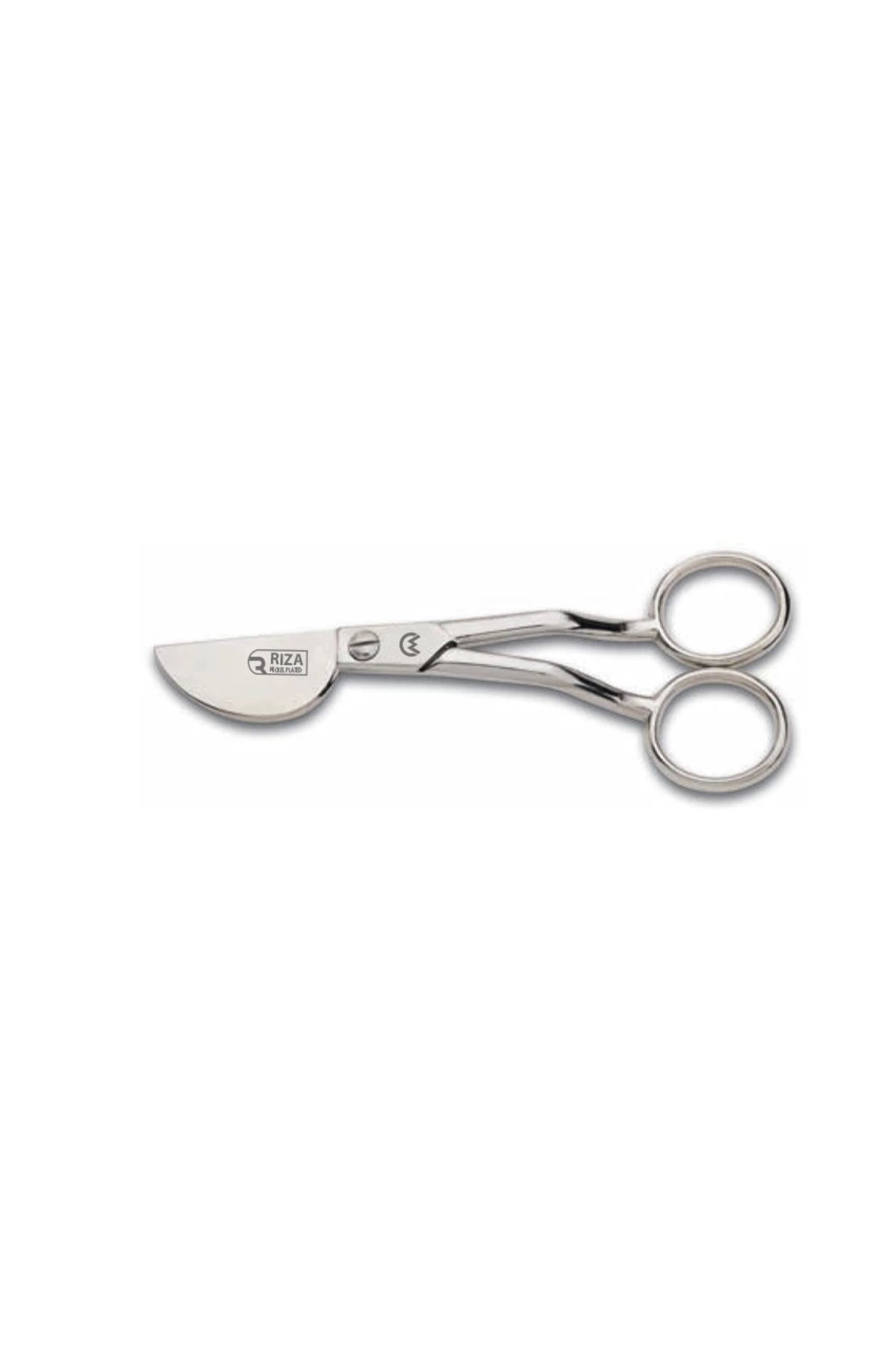 Nemere Rıza M-213 Dokumacı Ponpon Makası No: 6 inç / 15,24 cm - Nikel Kaplama