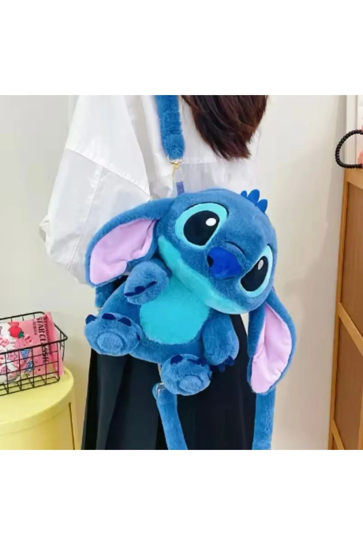 yarbay Lilo stitch Sırt Çantası Sevimli Peluş Dikiş Sırt Çantası Mini Karikatür