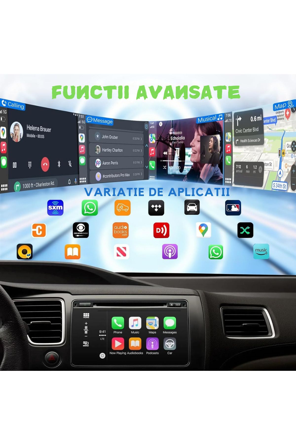 ATOMKIT-Wireless Adapter ® For Carplay & Android Auto, Lux Operating System, Black 9