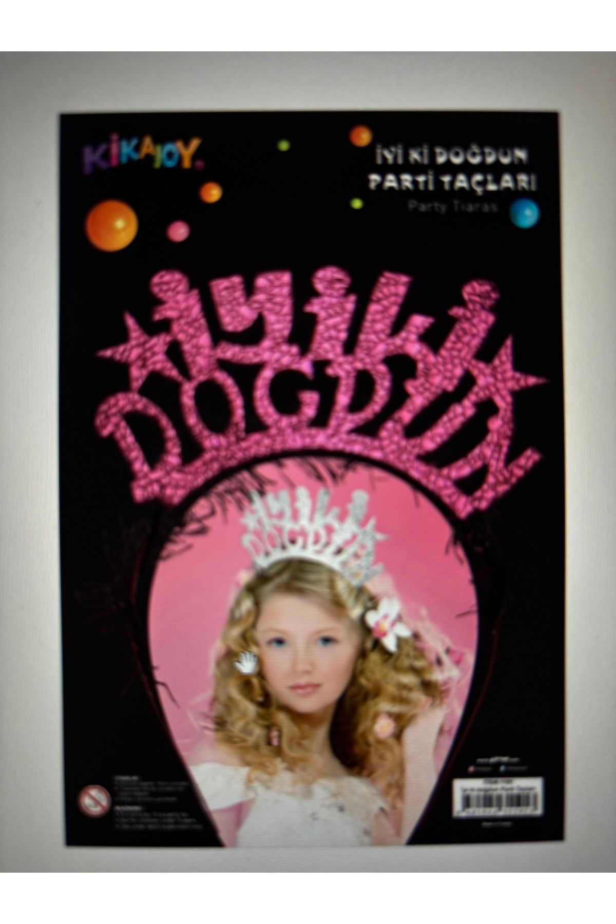 Kika Prenses Doğum Günü Metal Taç - İyi ki Doğdun -