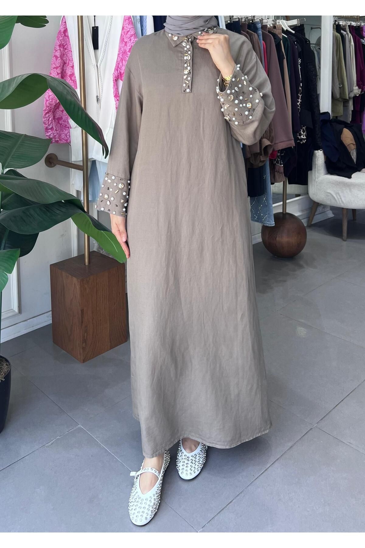 Missemramiss LİNEN KETEN ELBİSE