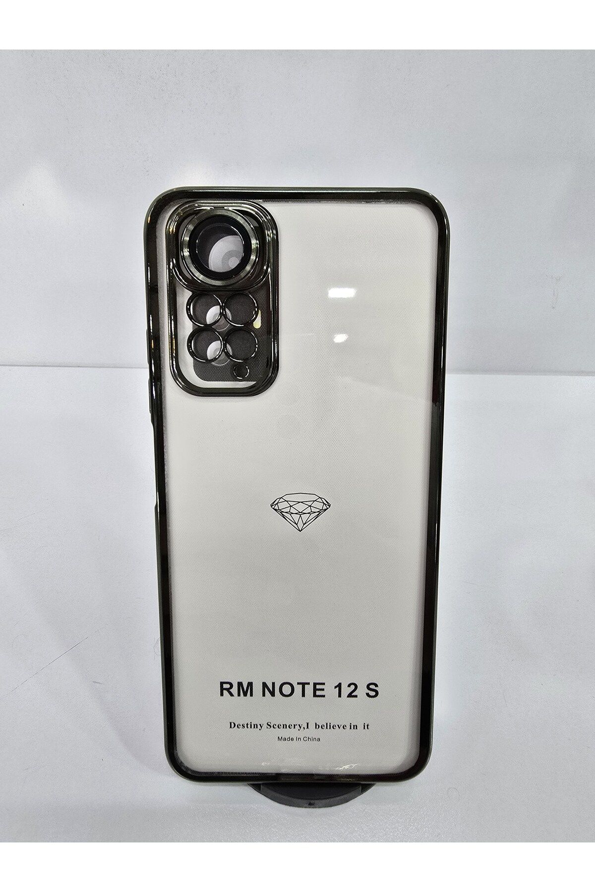 İnci Redmi note 12 S lansman kamera lens koruyucu lu silikonlu telefon kılıfı