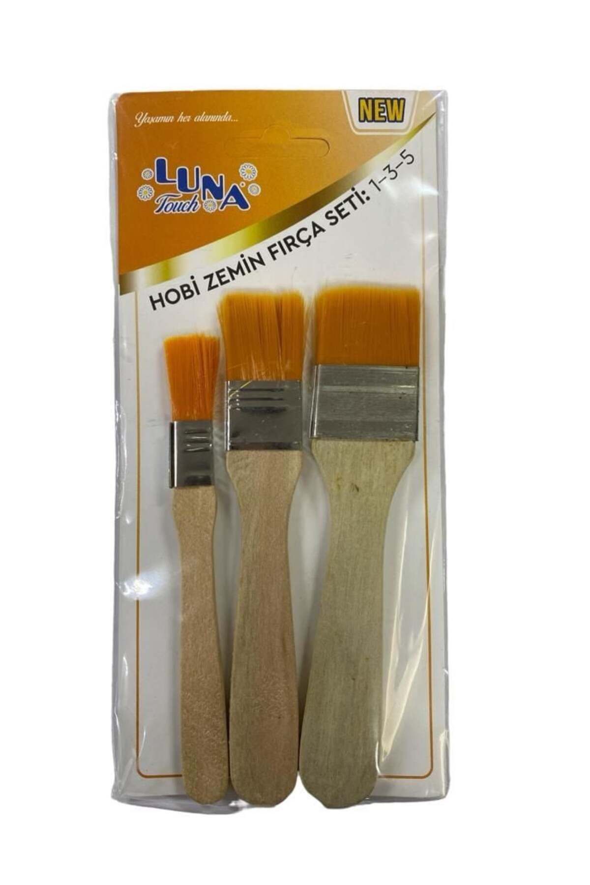 pazarella Luna Zemin Fırça Seti 1-3-5 No 3 Parça