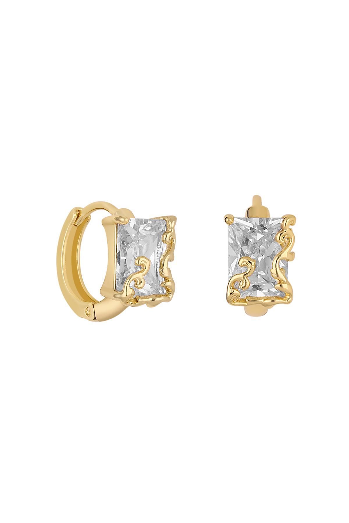 cacharel classic 14K Altın Kaplama Çelik Küpe